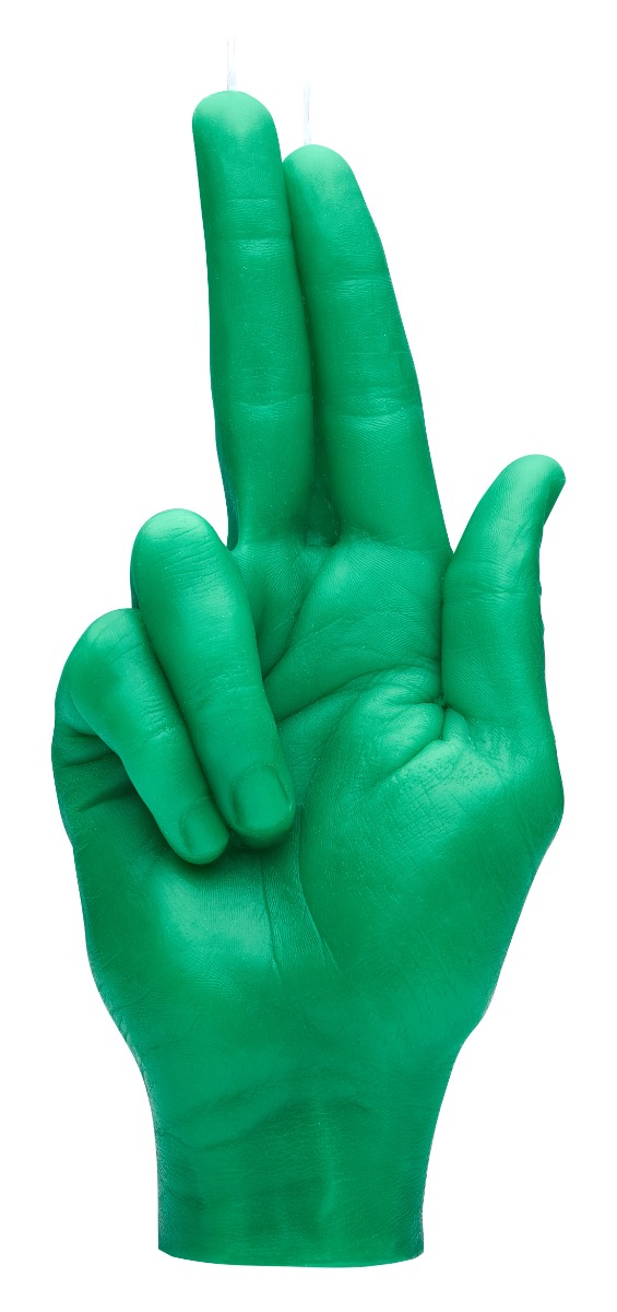 Gun fingers Grün