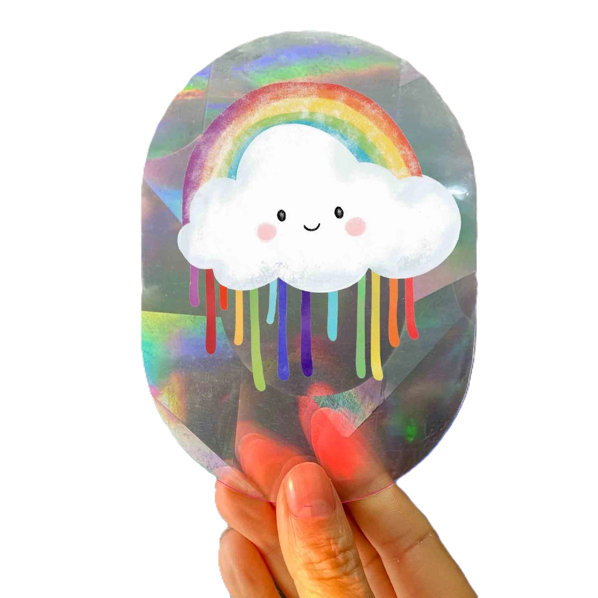 Sonnenfänger Fenstersticker Farbenregen Drizzle