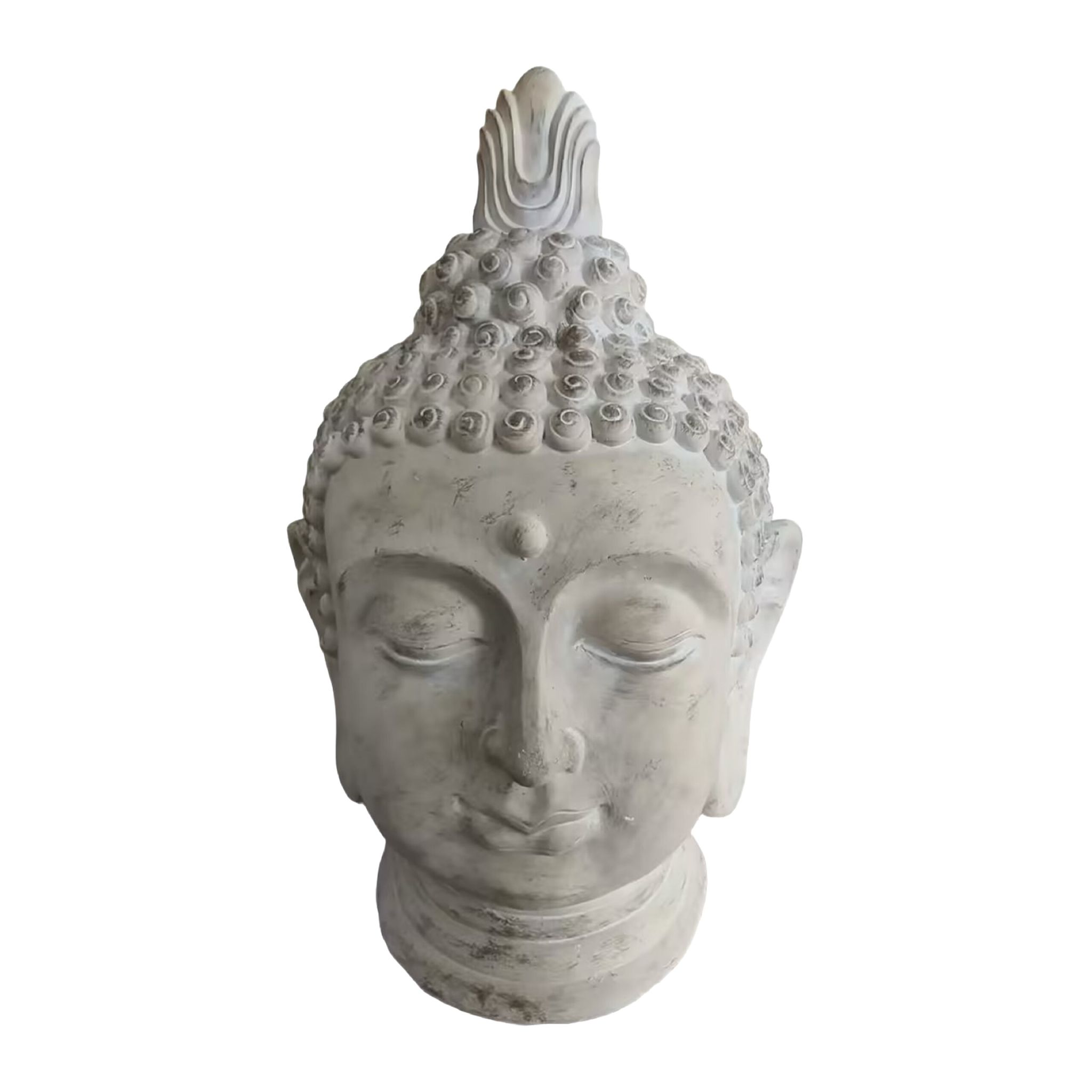 Buddha Kopf 78cm Beige