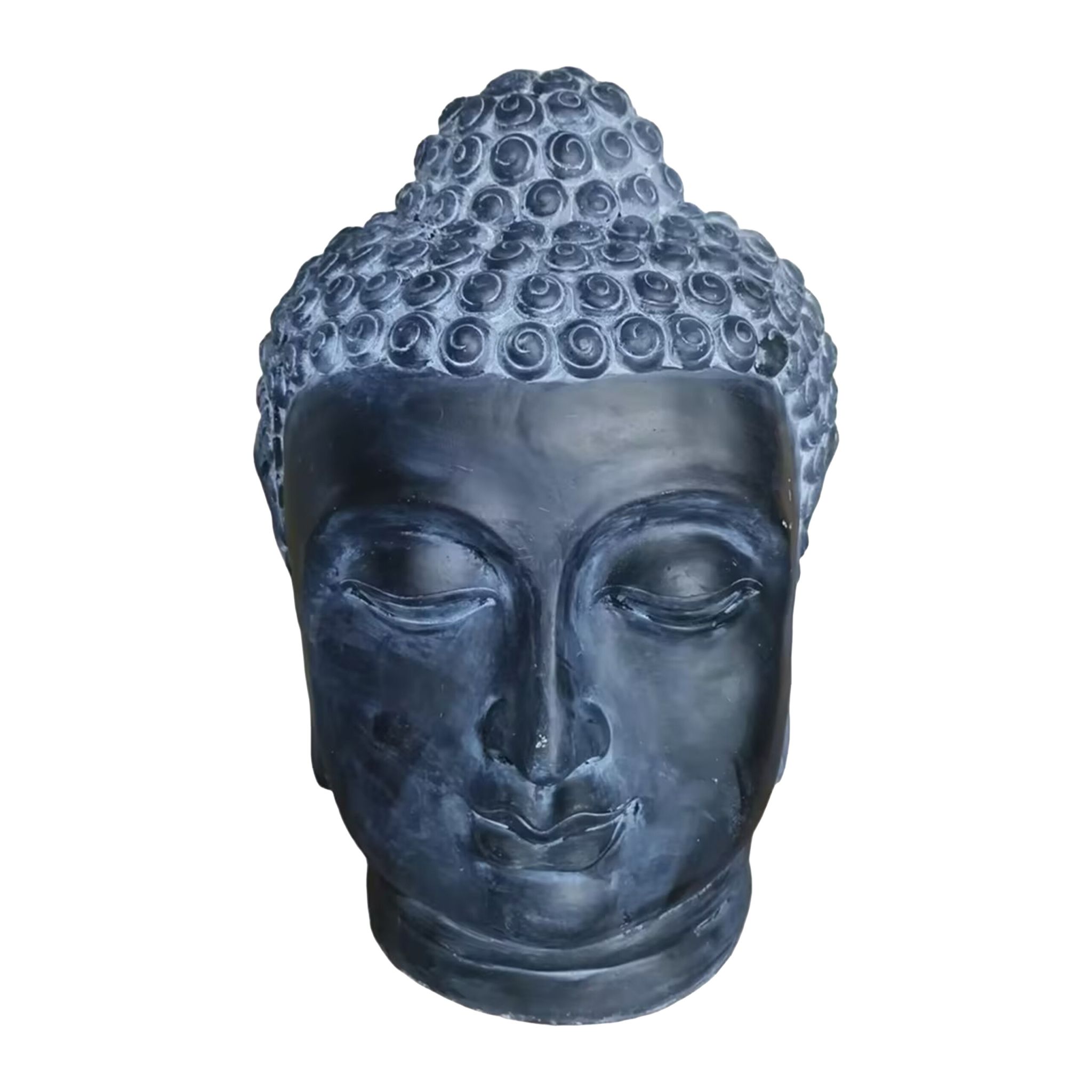 Buddha Kopf 55cm Anthrazit