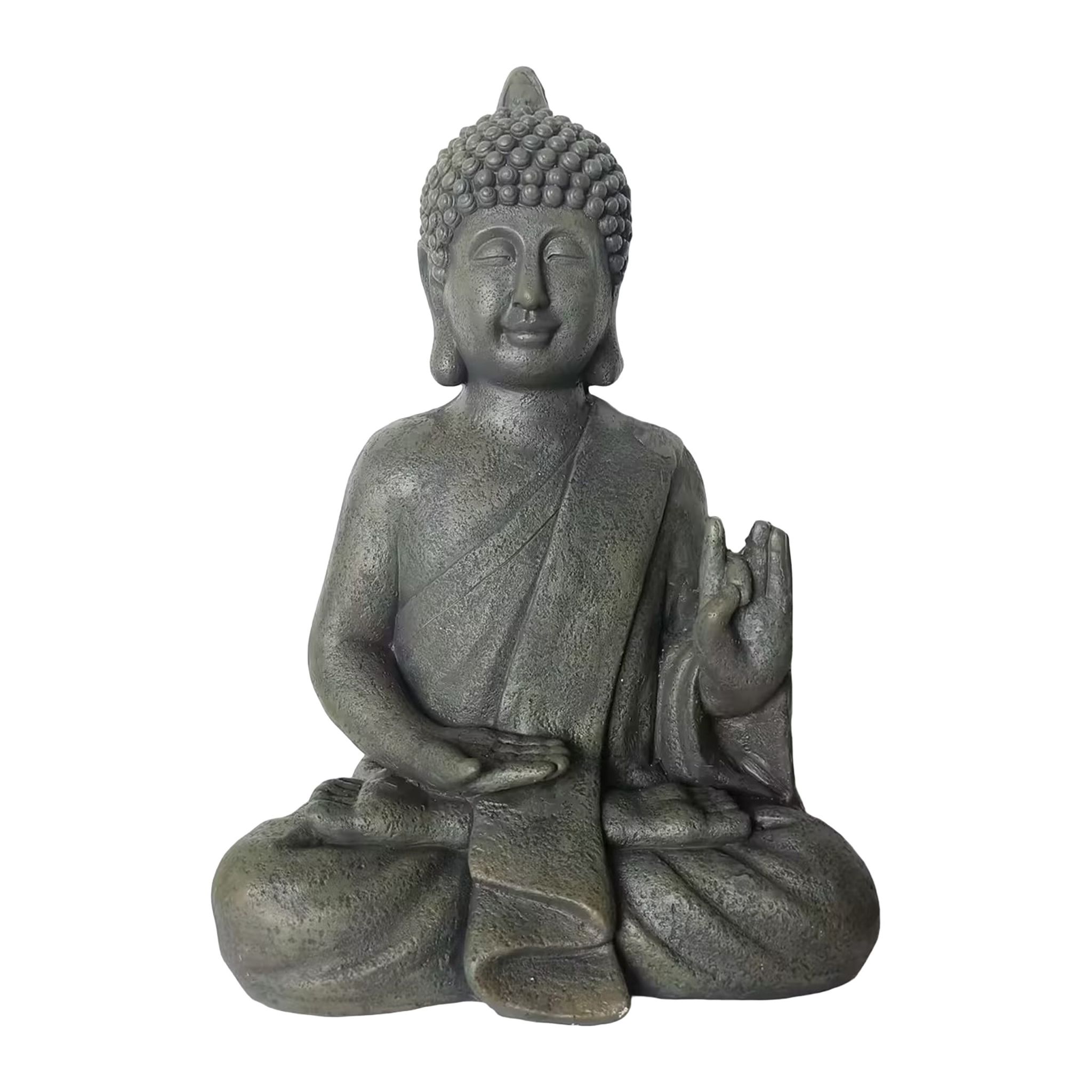 Buddha Figur 52cm Anthrazit