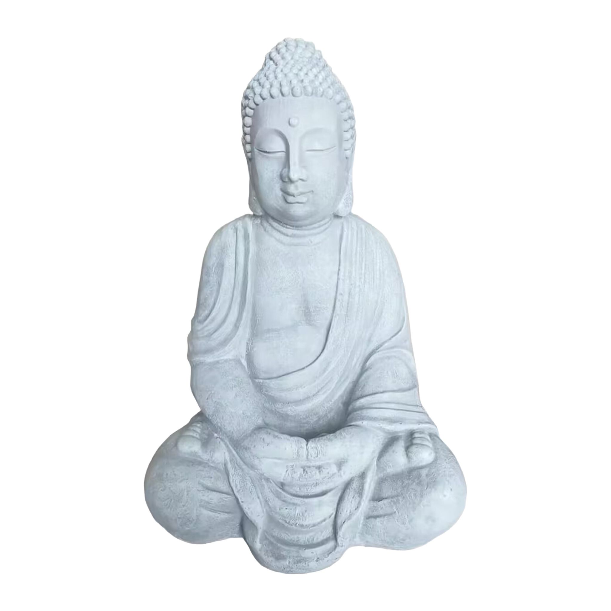 Buddha Figur 70cm Grau