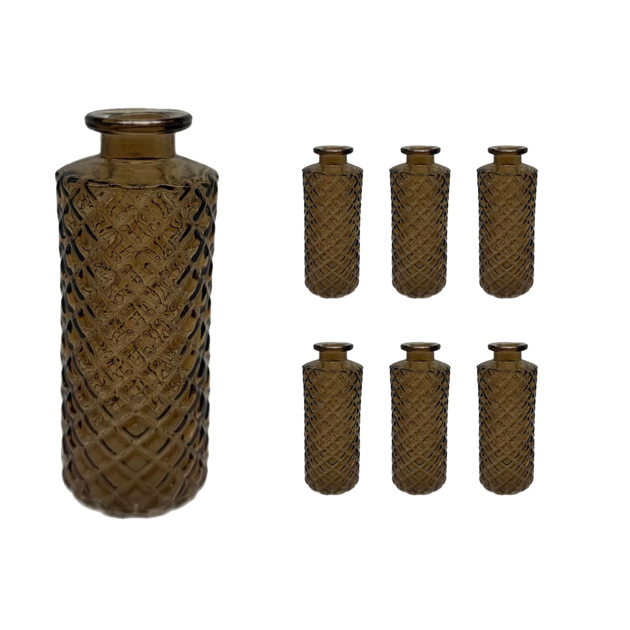 Deko Vasen 6er-Set Braun
