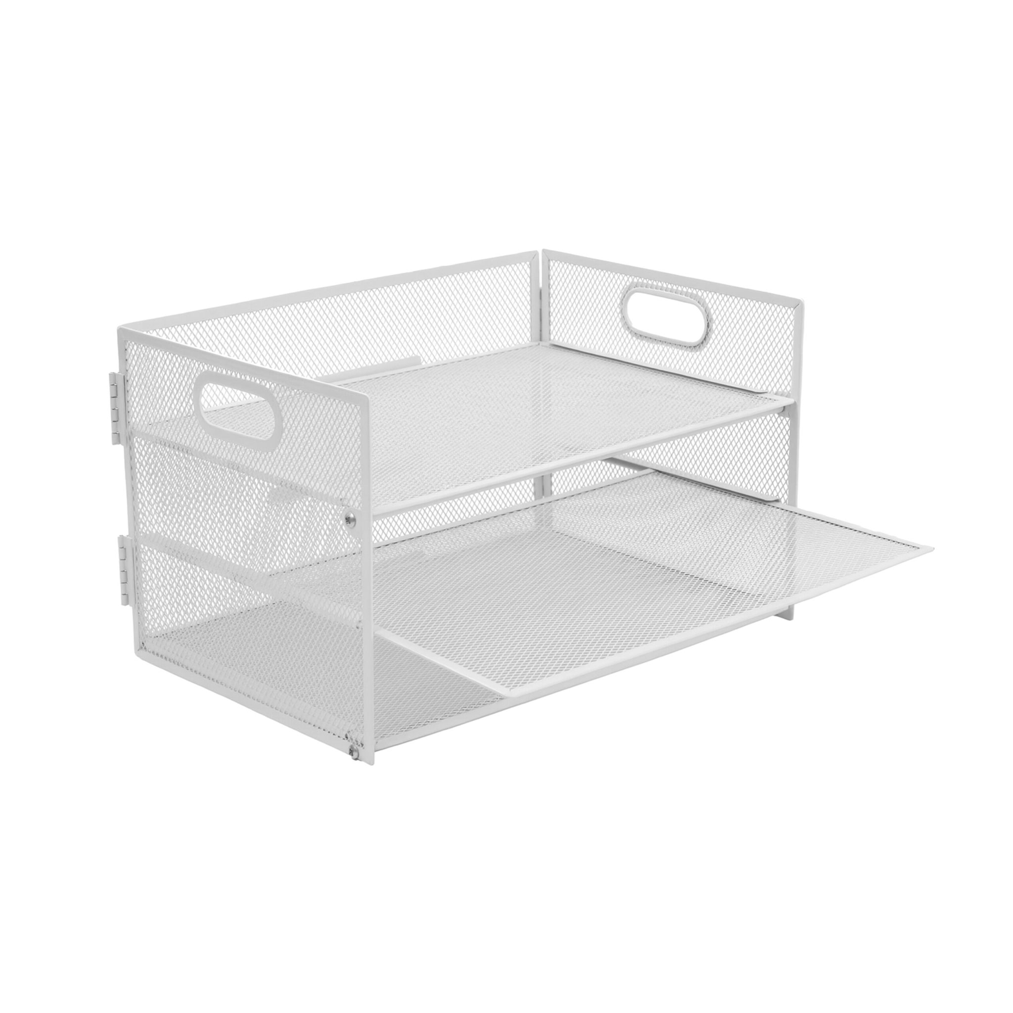 Dokumentenablage Metall 3 Fächer Weiss