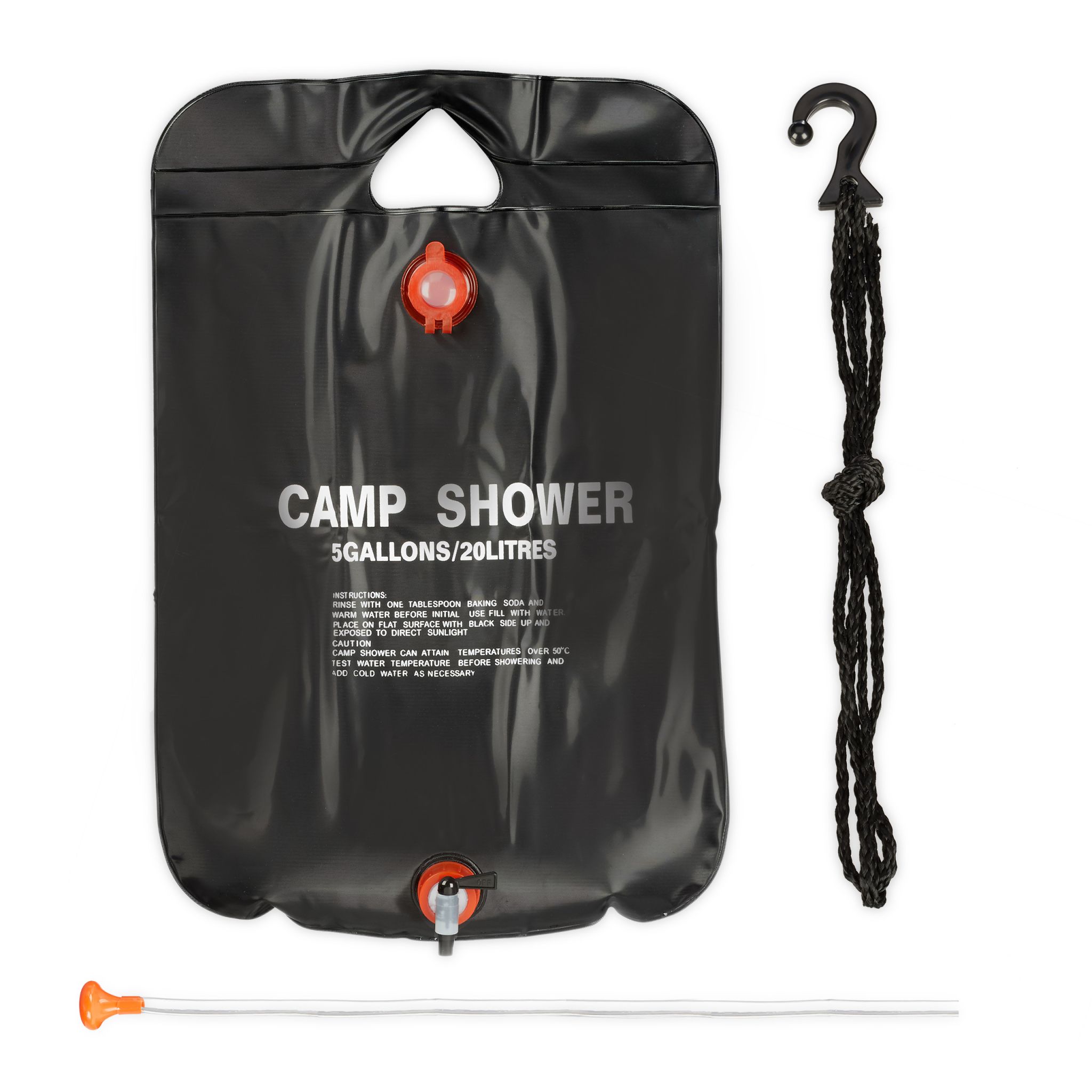 Campingdusche 20L Schwarz