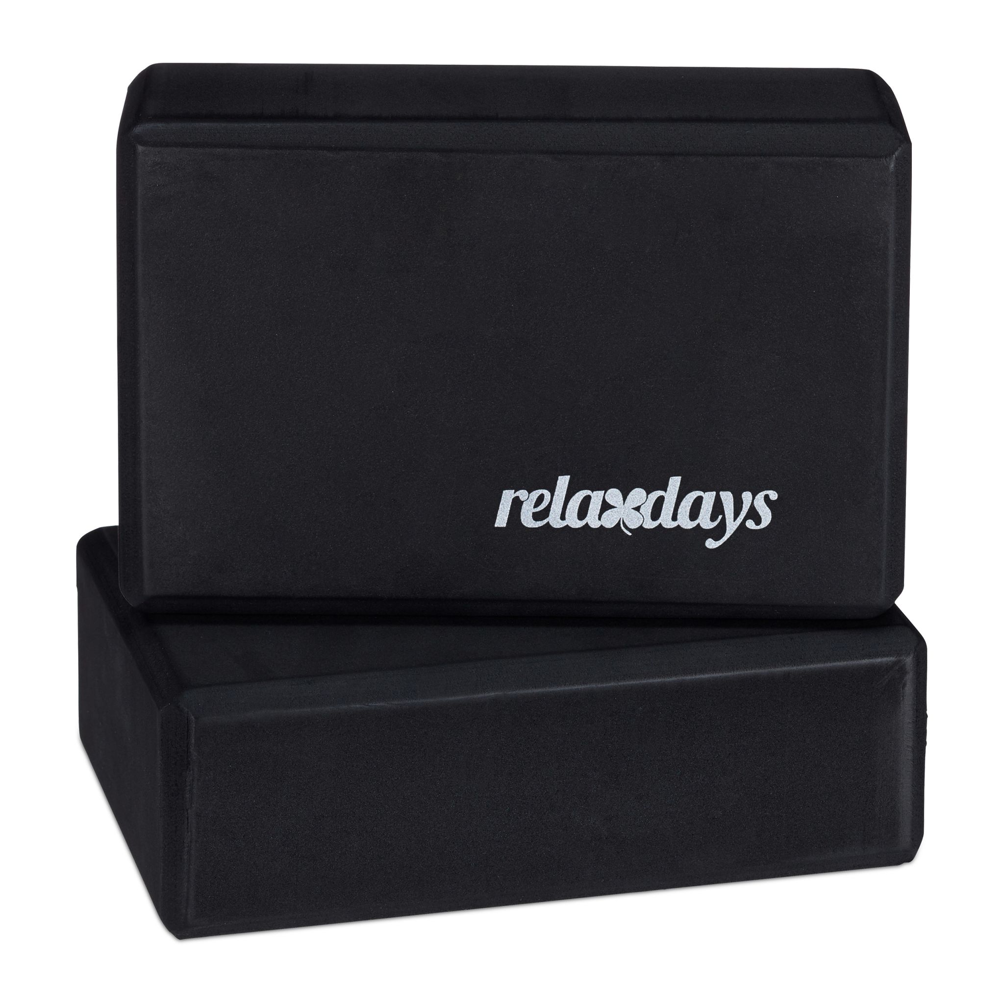 Yogablock 2er-Set Weiss-Schwarz