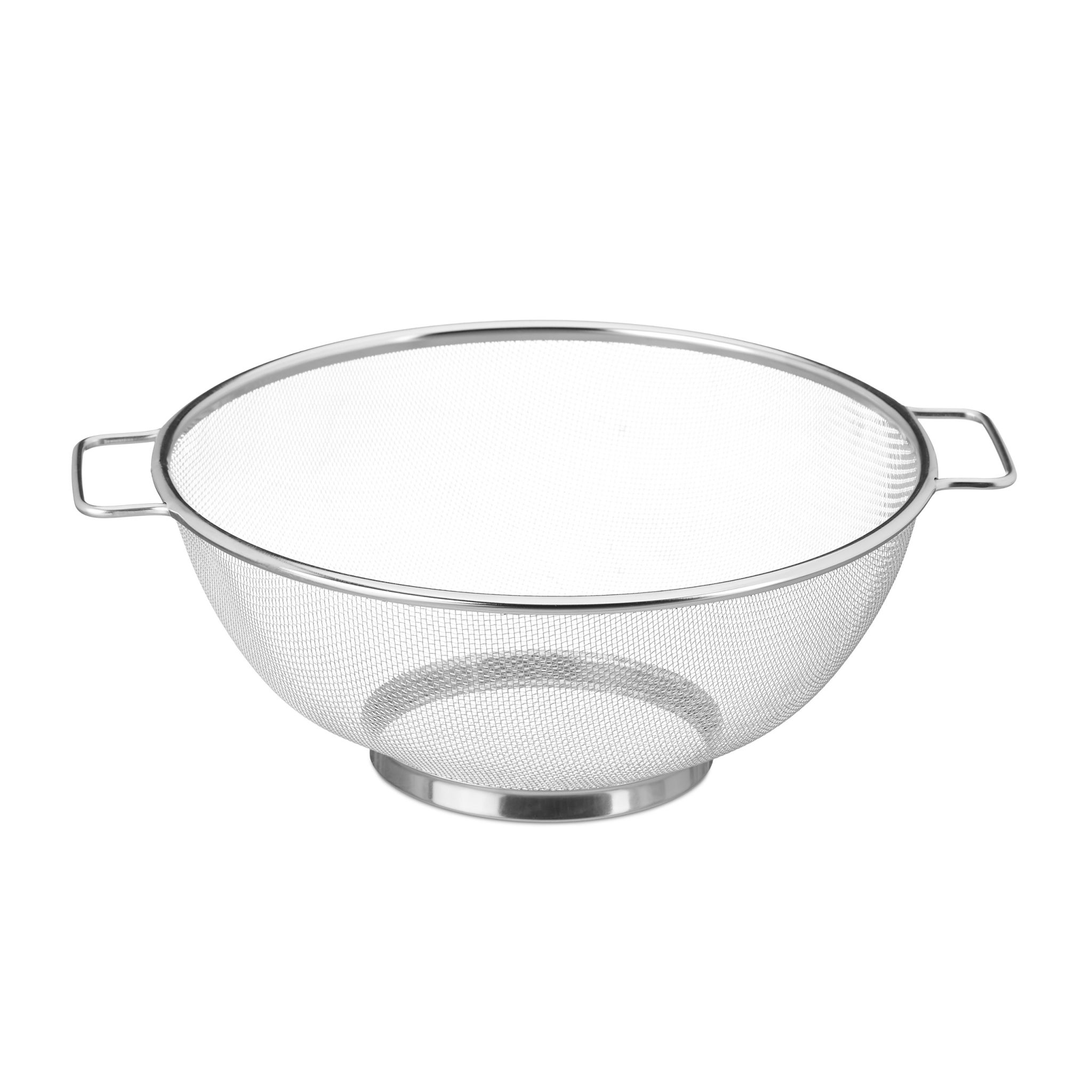 Standsieb Edelstahl Silber