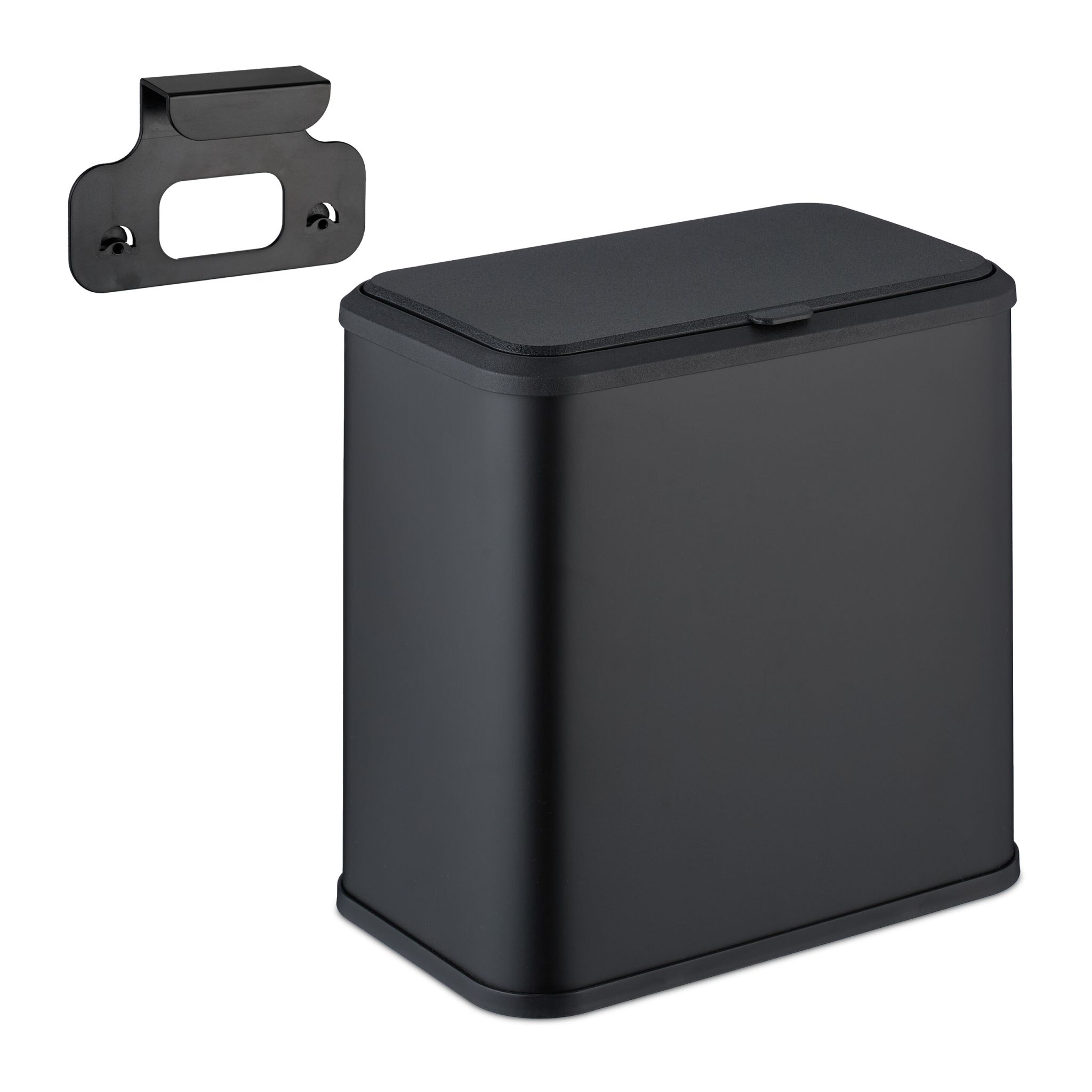 Mülleimer aufhängbar 5 L Schwarz