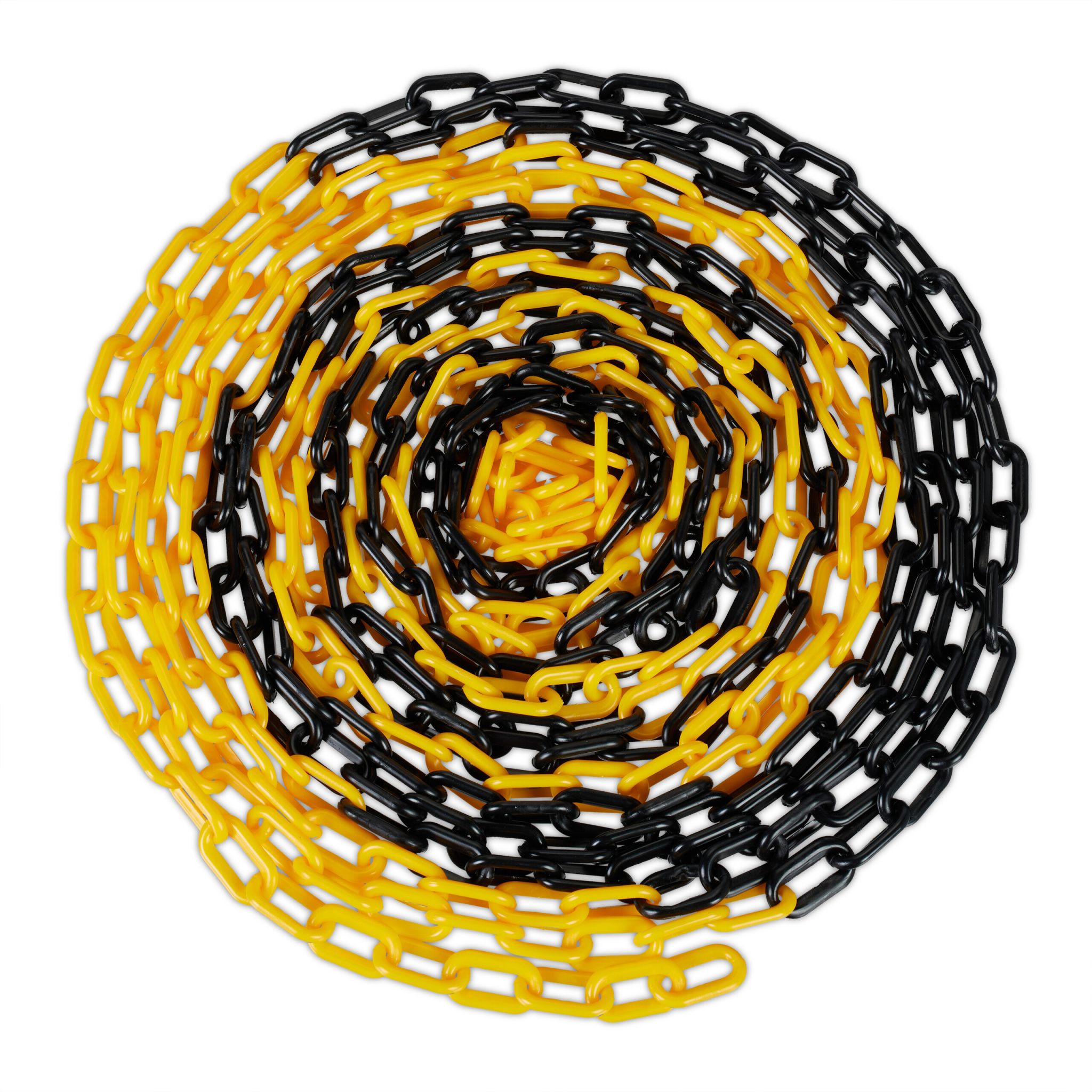 Absperrkette in Schwarz und Gelb Gelb-Schwarz