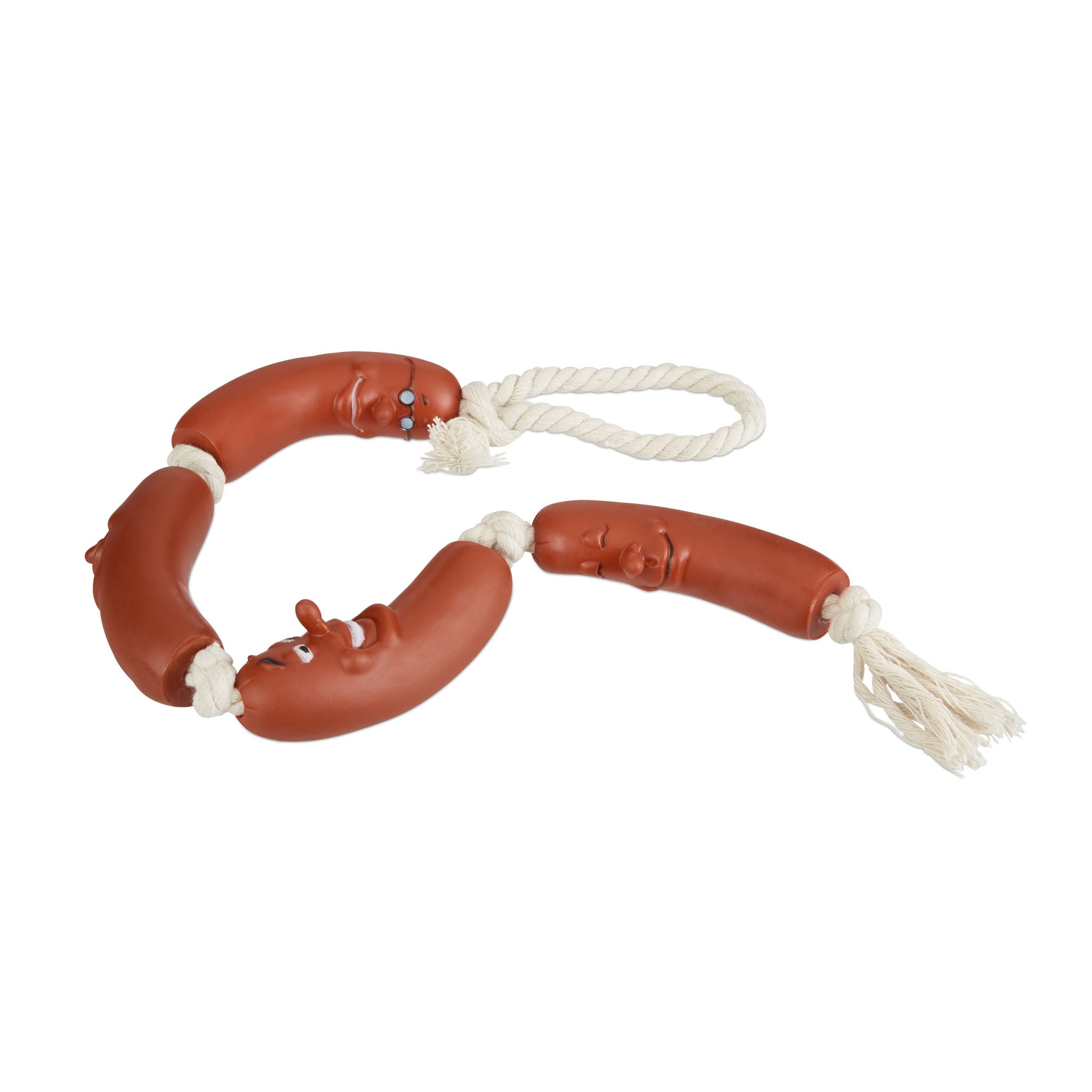 Hundespielzeug Wurst Braun-Creme