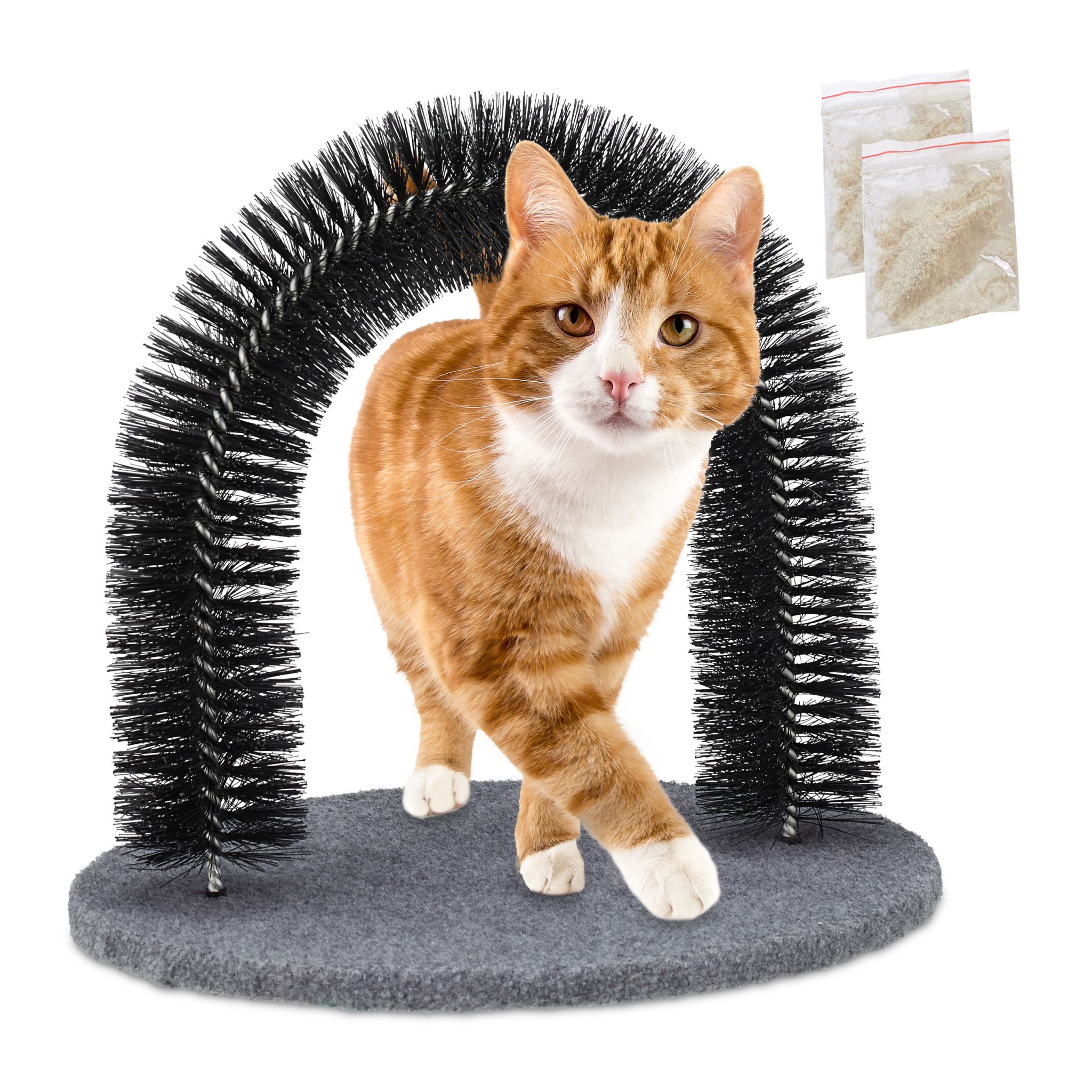 Enthaarungsbogen für Katzen Schwarz-Grau