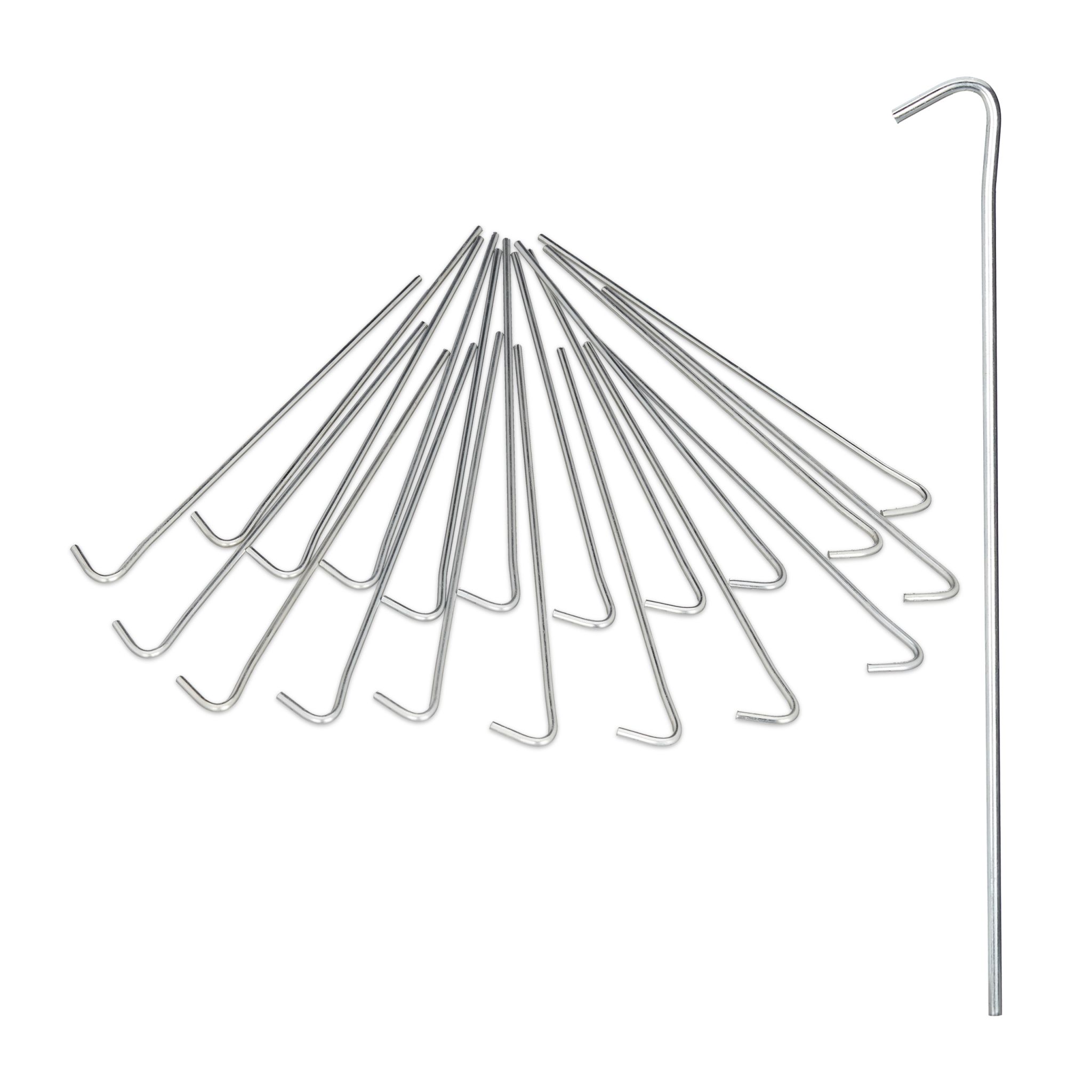 Zeltnagel Stahl 20er-Set Silber
