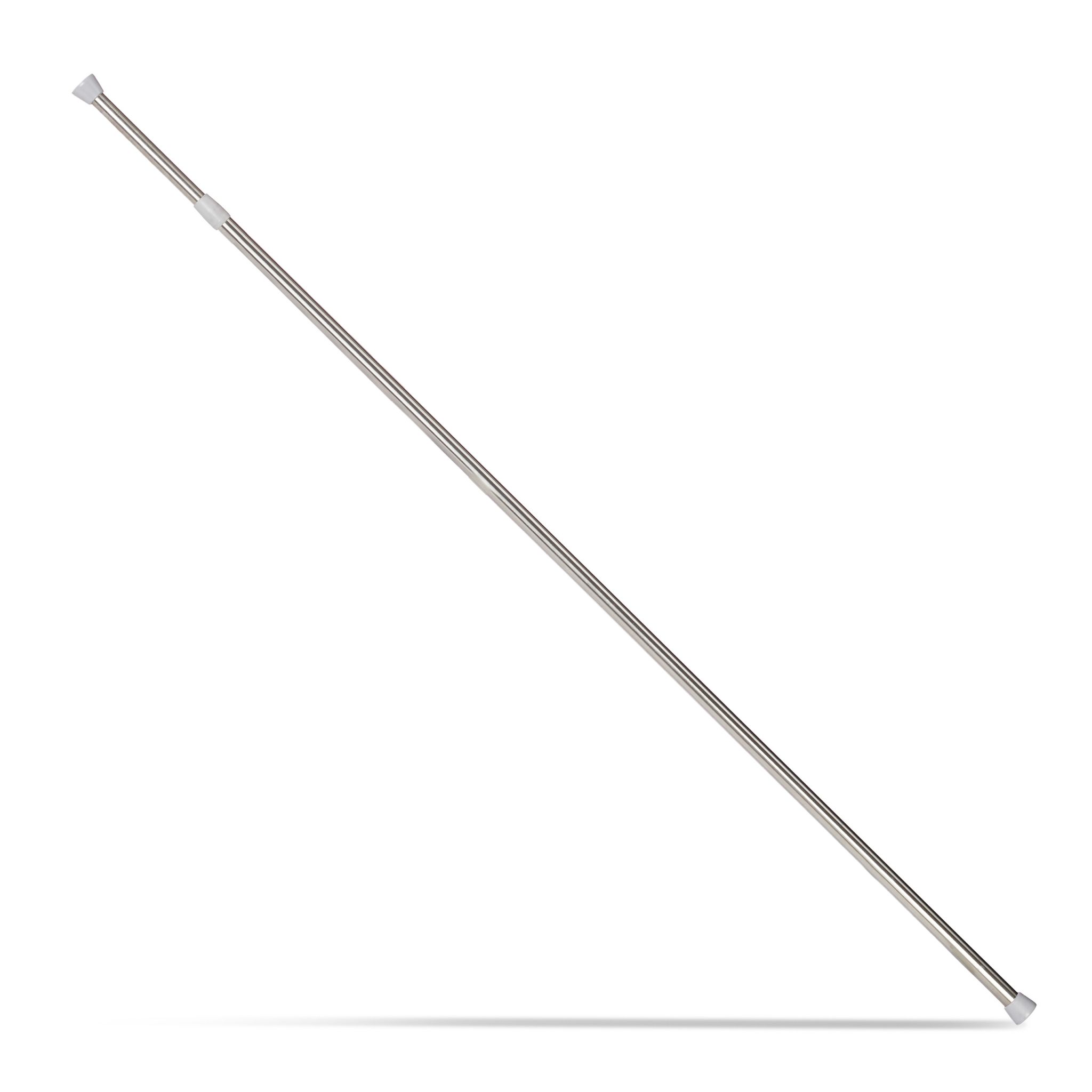Teleskopstange Edelstahl Silber-Grau