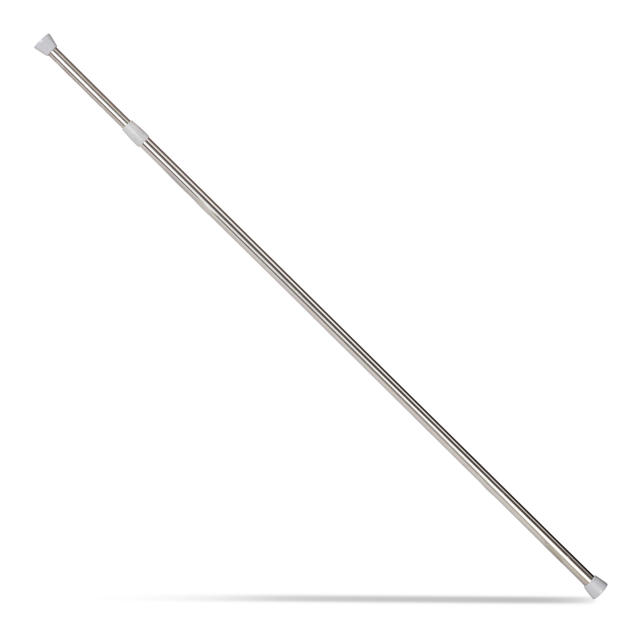 Teleskopstange Edelstahl Silber-Grau