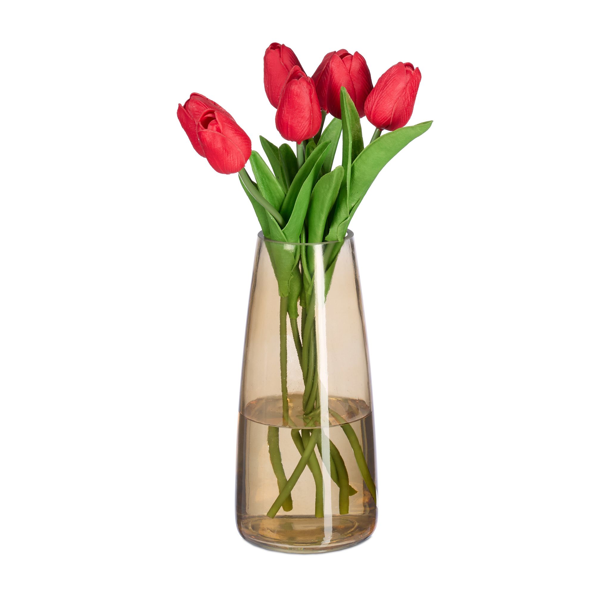 Vase Glas Braun