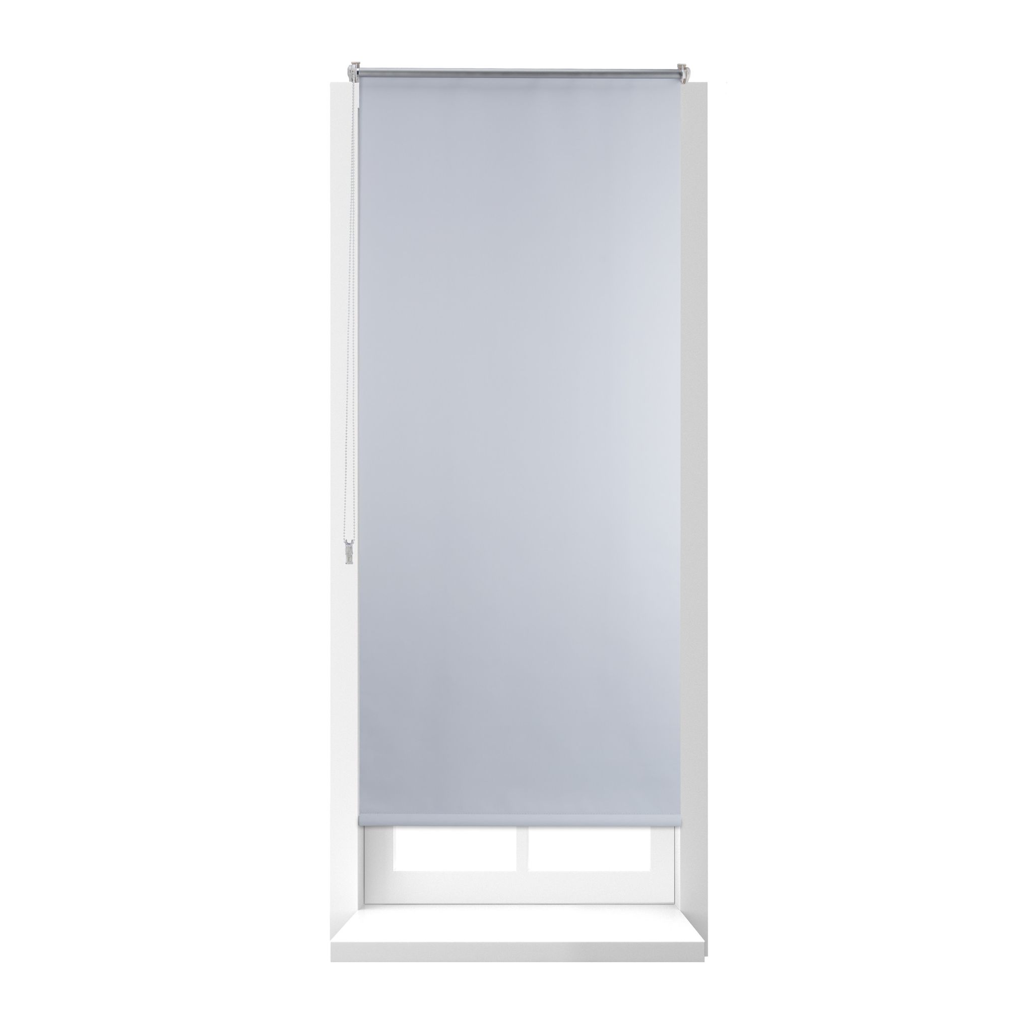 Thermo Verdunklungsrollo 70x160cm Weiss-Silber