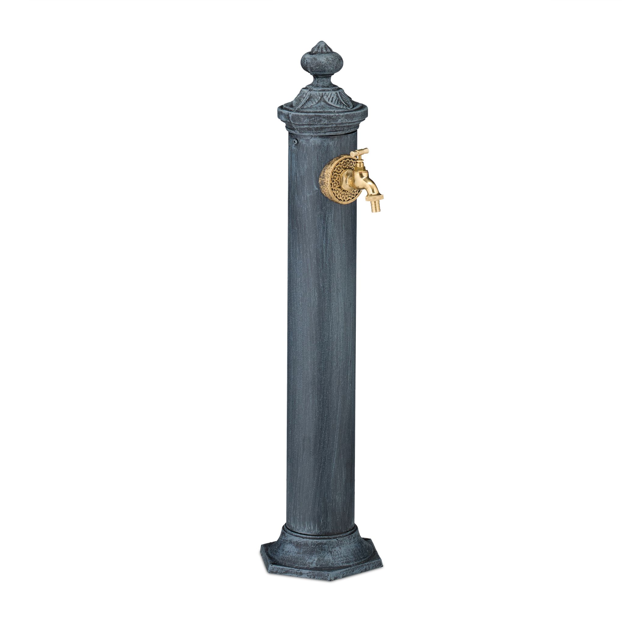 Standbrunnen Antik Gold-Grau