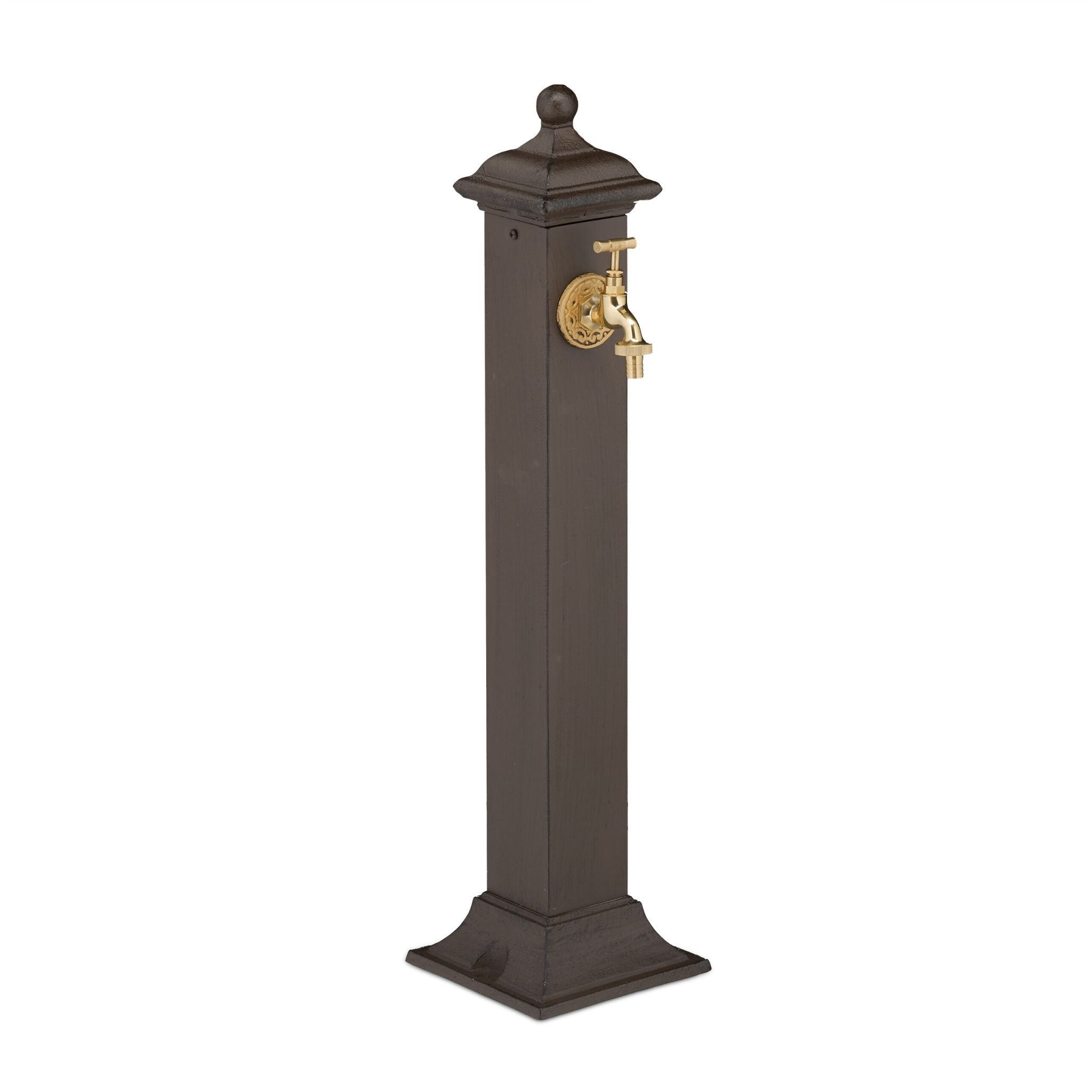 Standbrunnen Antik Dunkelbraun-Gold