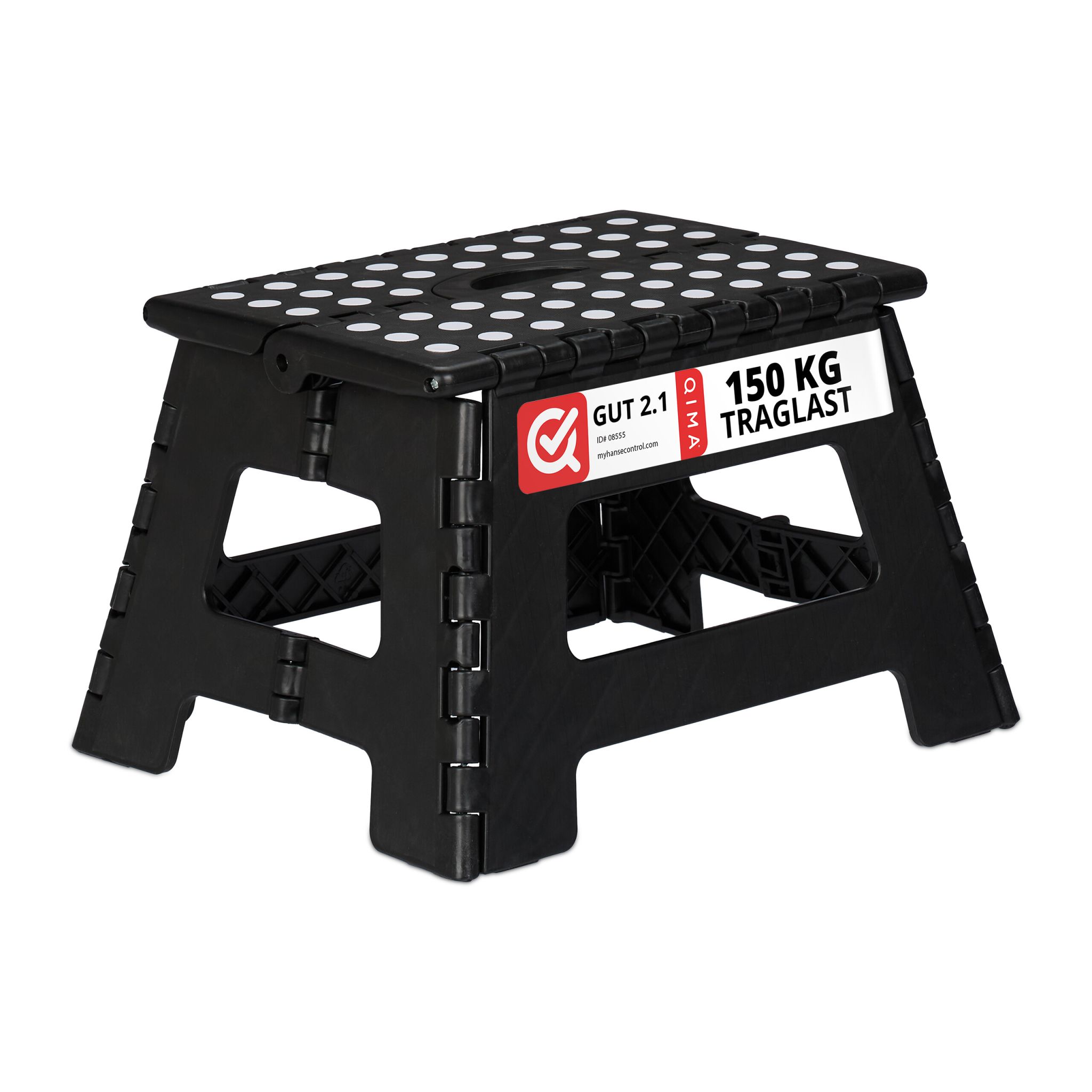 Klapphocker faltbar M Weiss-Schwarz