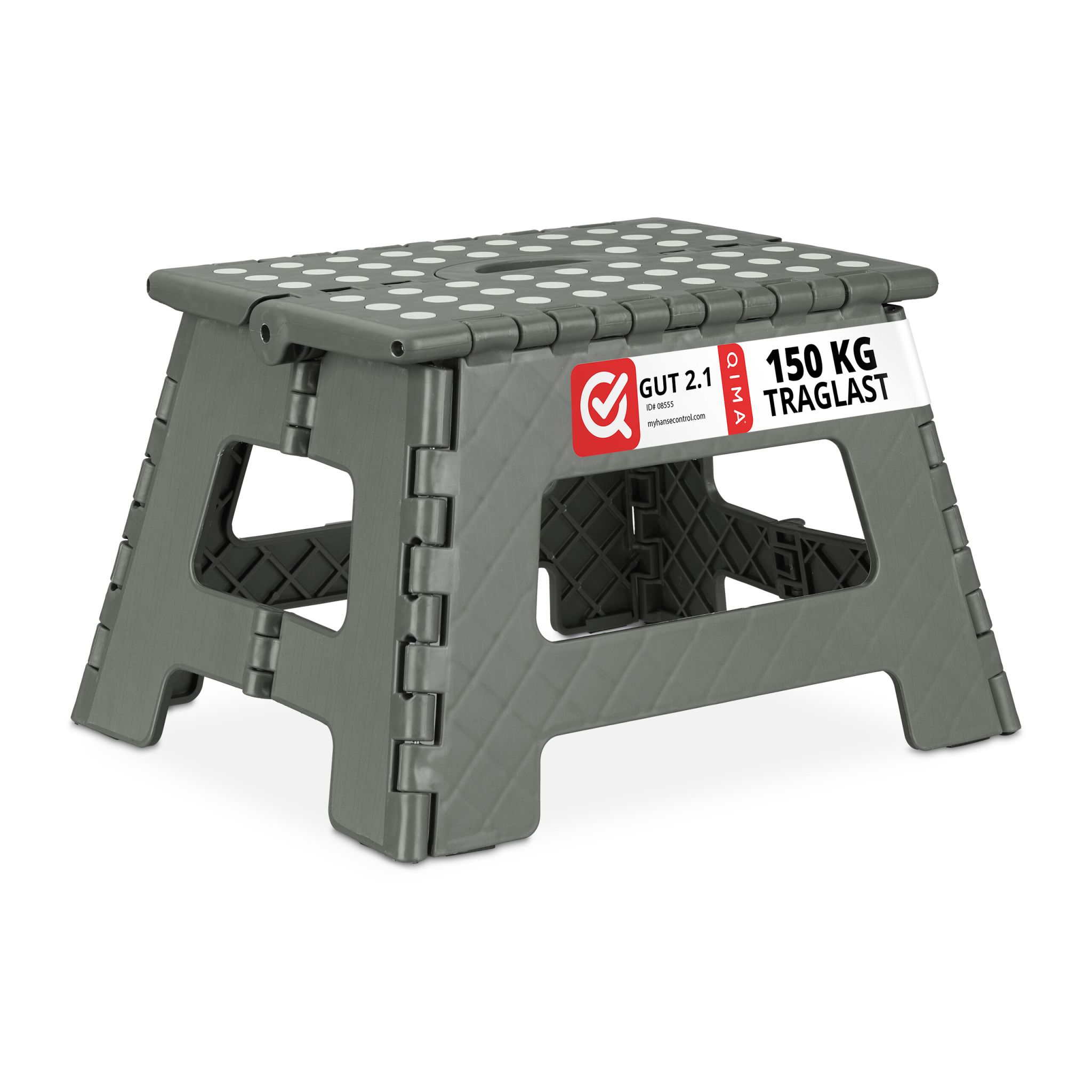 Klapphocker faltbar M Weiss-Grau