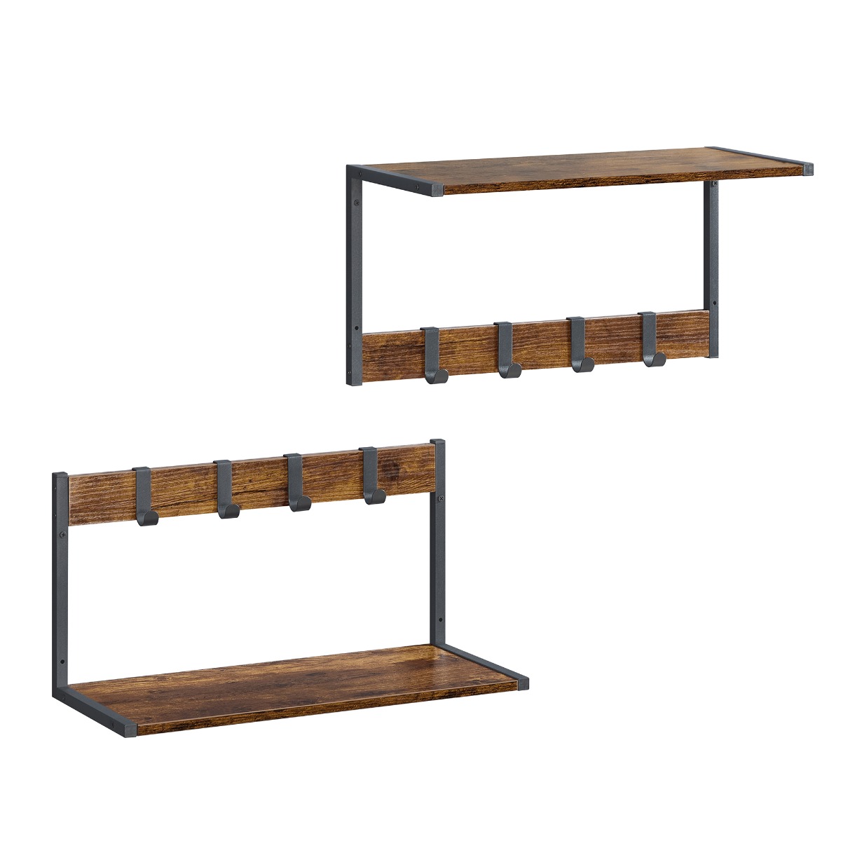 Garderobe Wandaufhänger 2er-Set Vintage