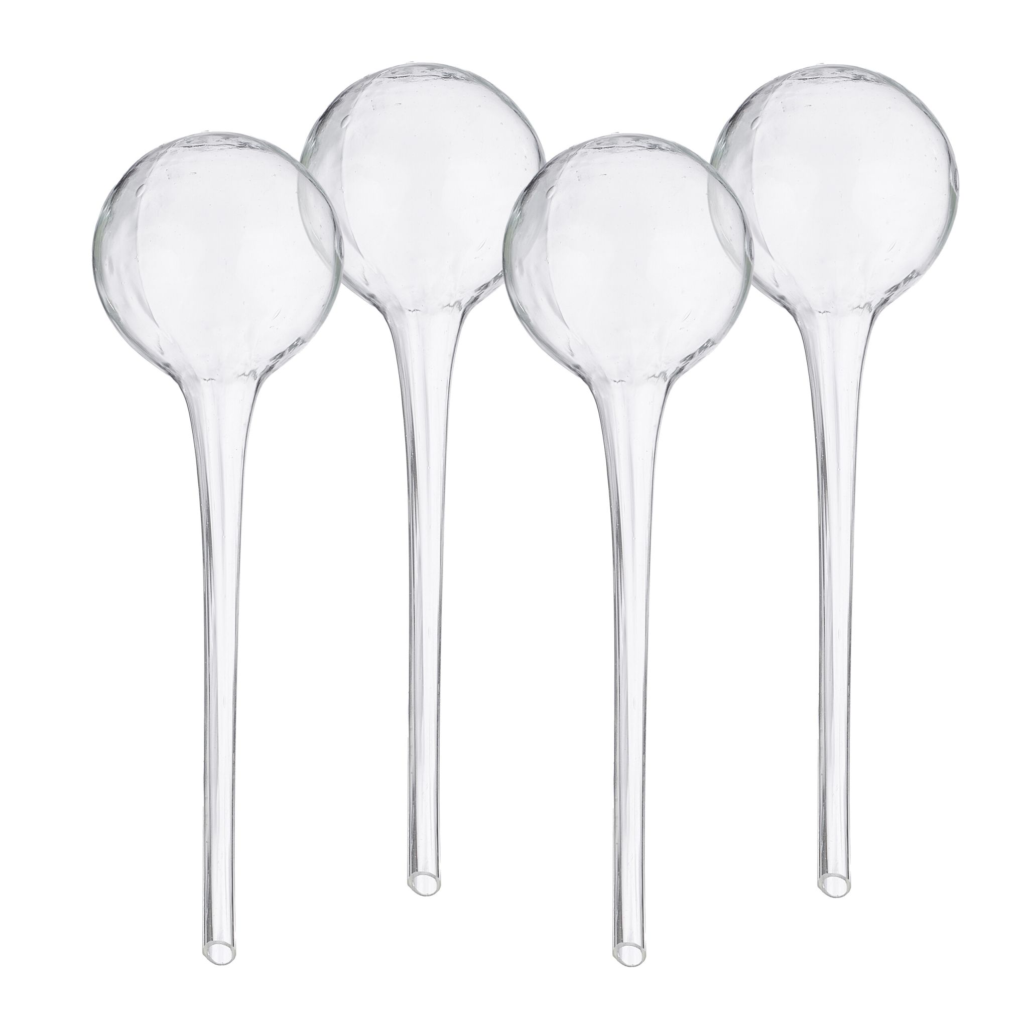 Bewässerungskugeln Glas 4er-Set Transparent