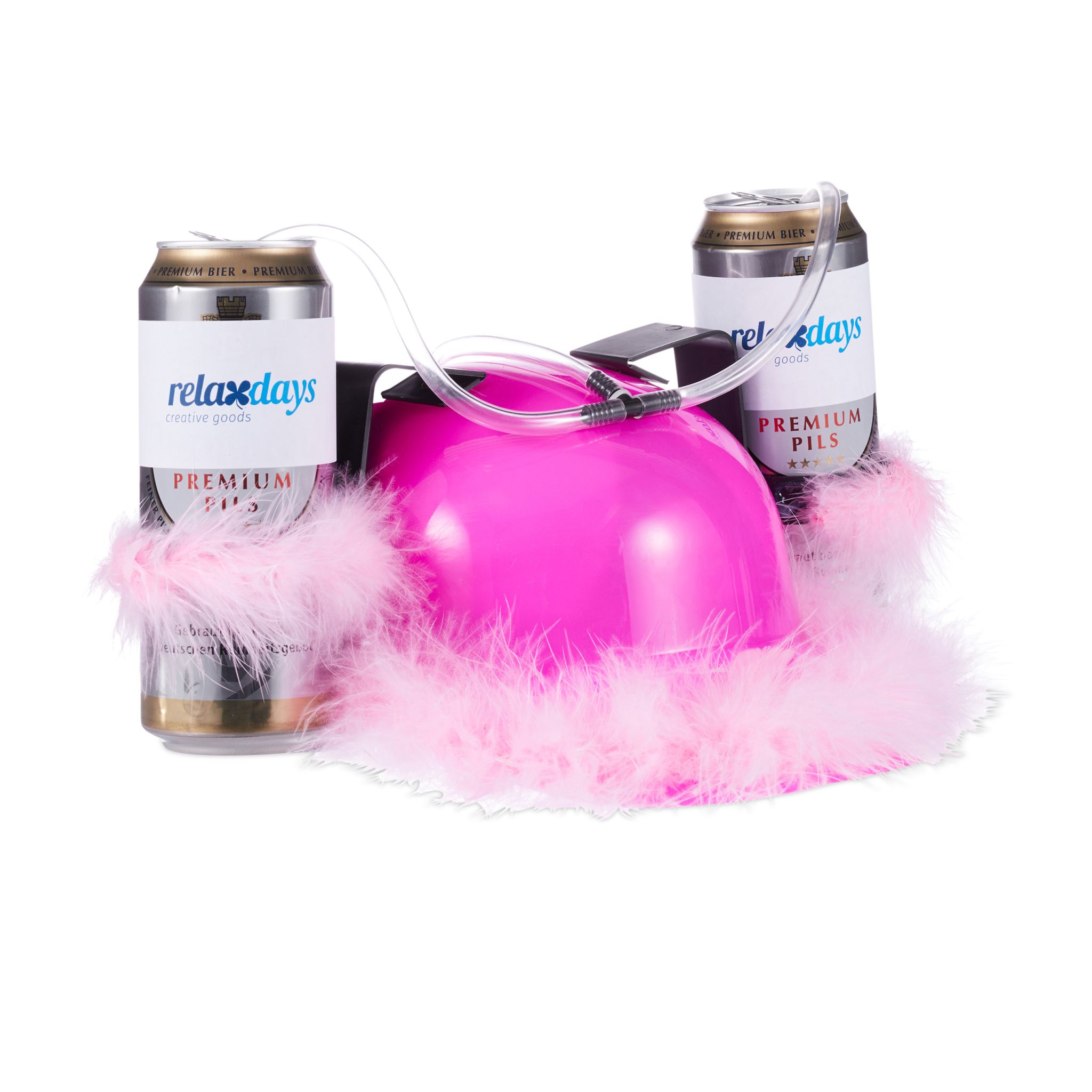Bierhelm Pink Pink-Rosa-Transparent