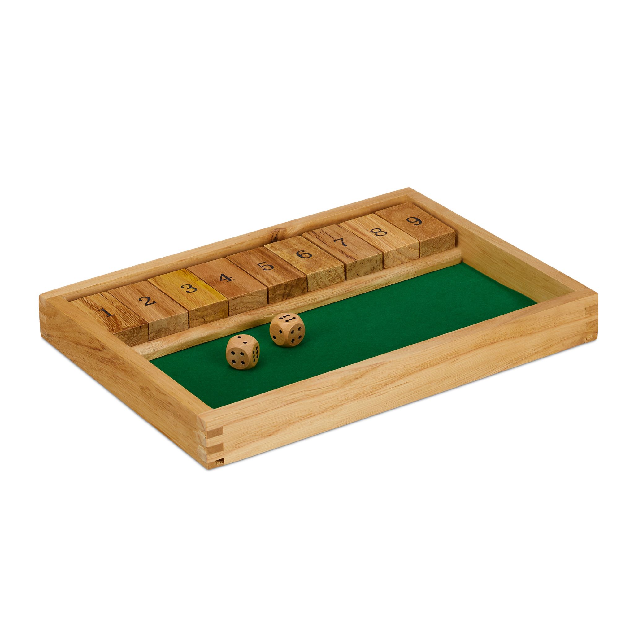 Shut The Box Dunkelgrün-Hellbraun