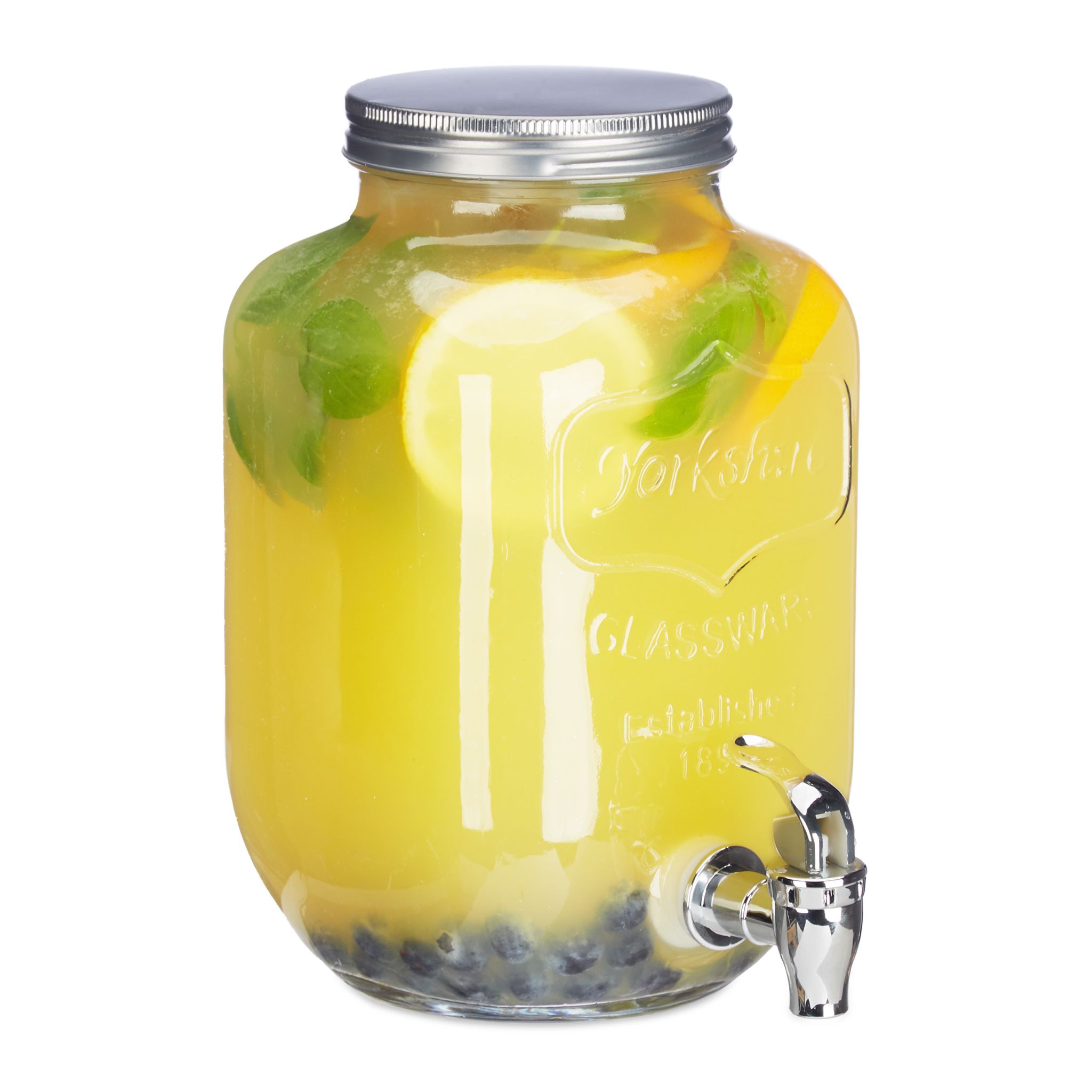 Getränkespender 3,5L Silber-Transparent