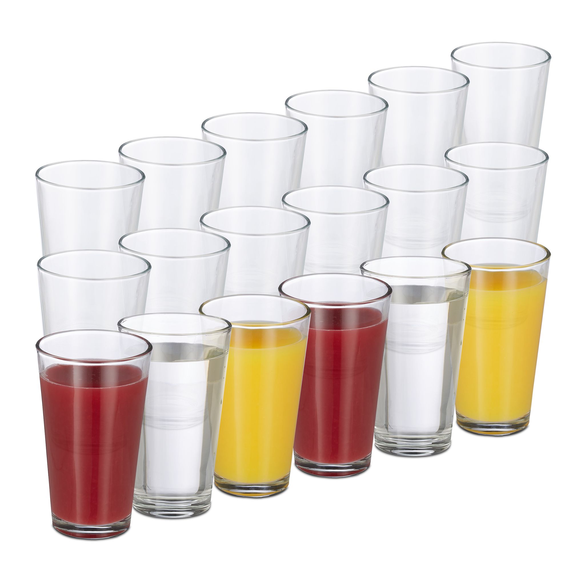 Trinkgläser 18er-Set Transparent