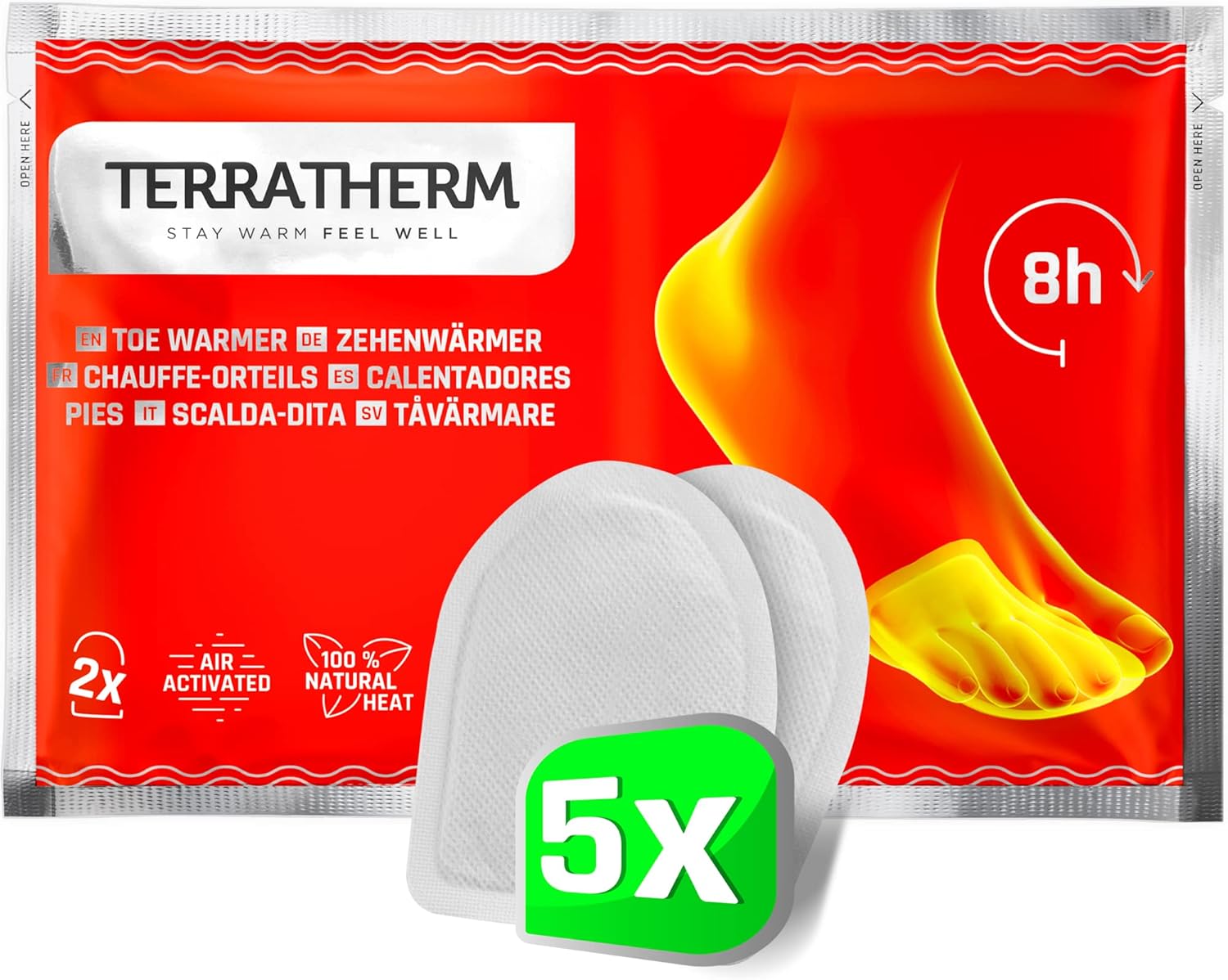 Zehenwärmer 5 Paar