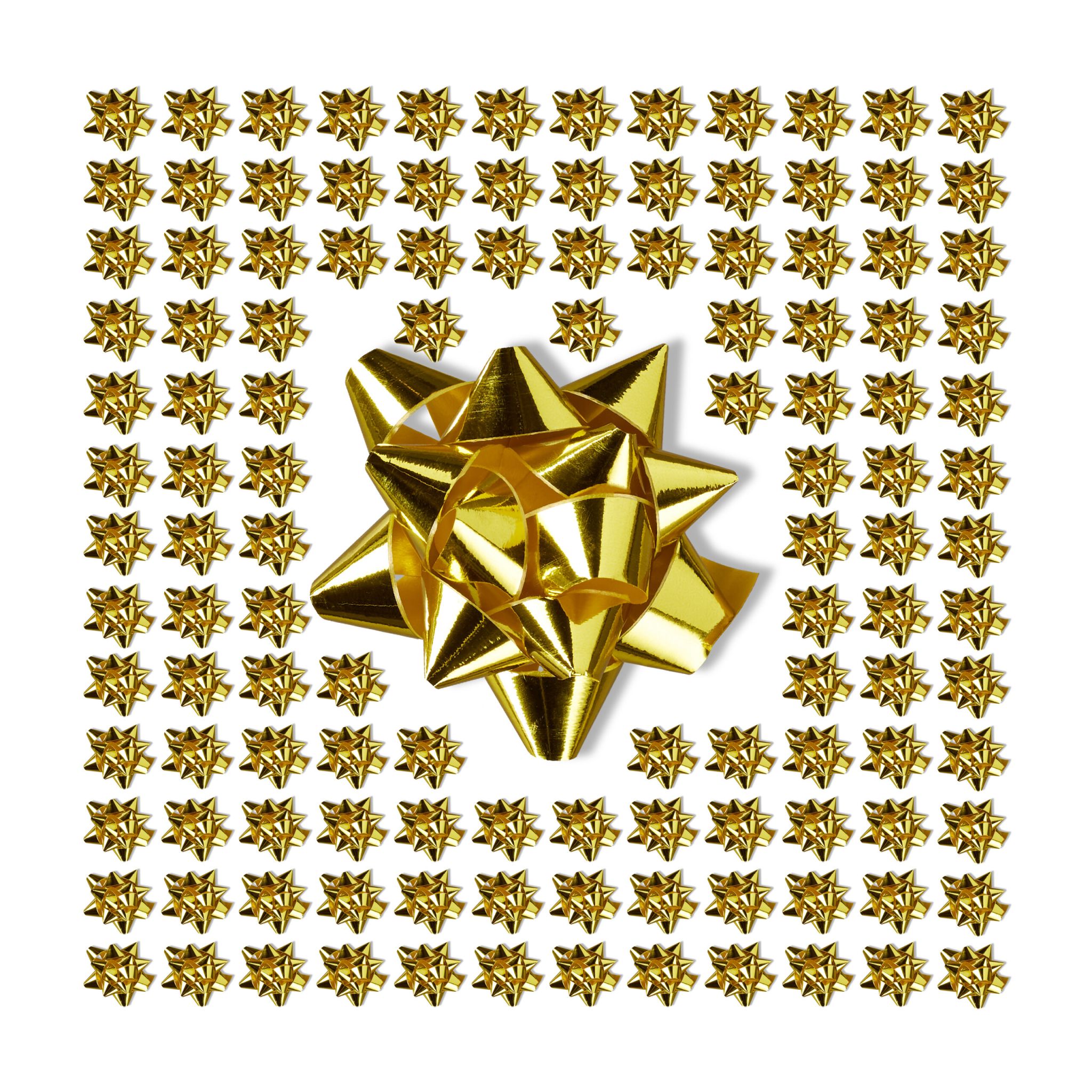 Geschenkschleifen 200er-Set Gold