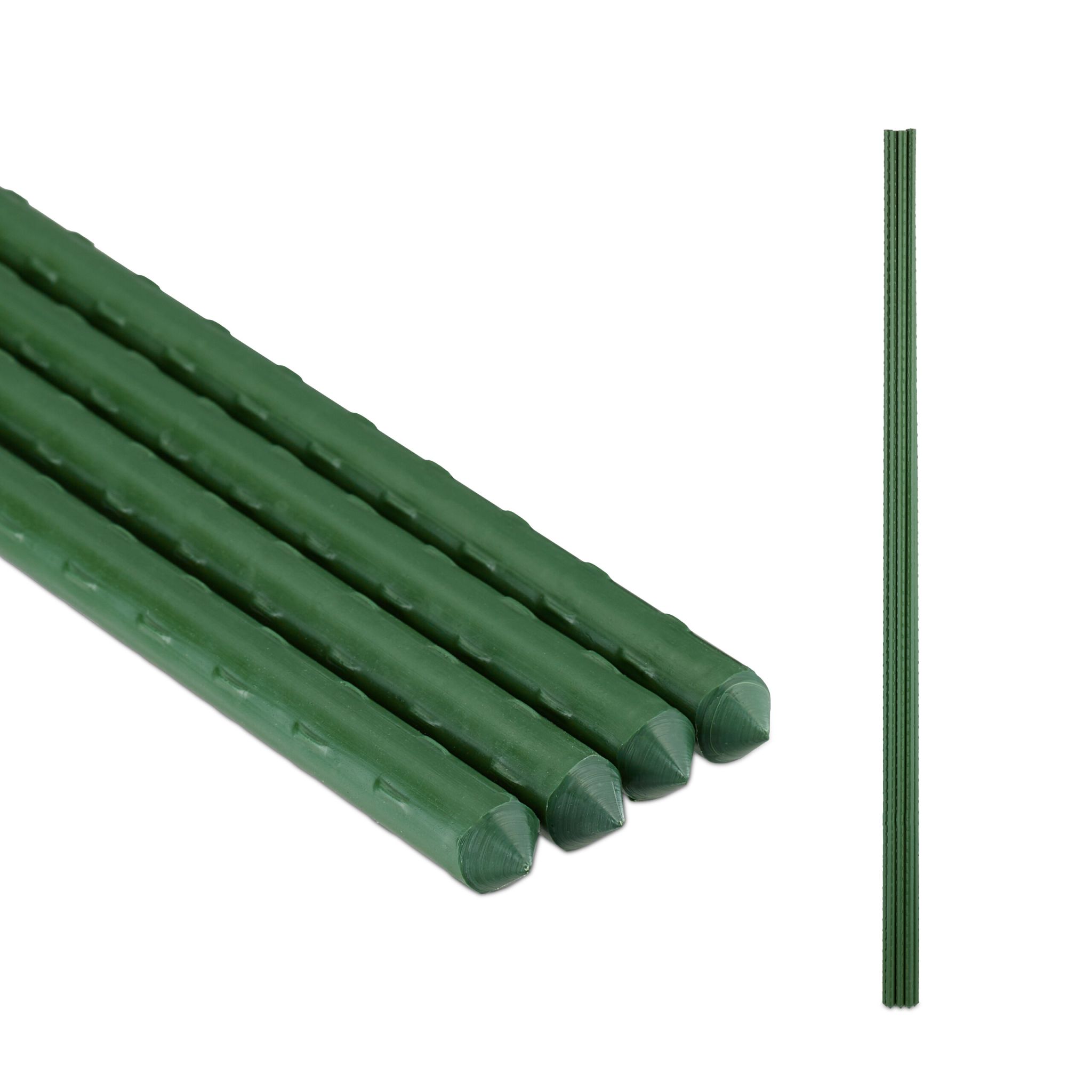 Pflanzstäbe 110cm 10er-Set Dunkelgrün
