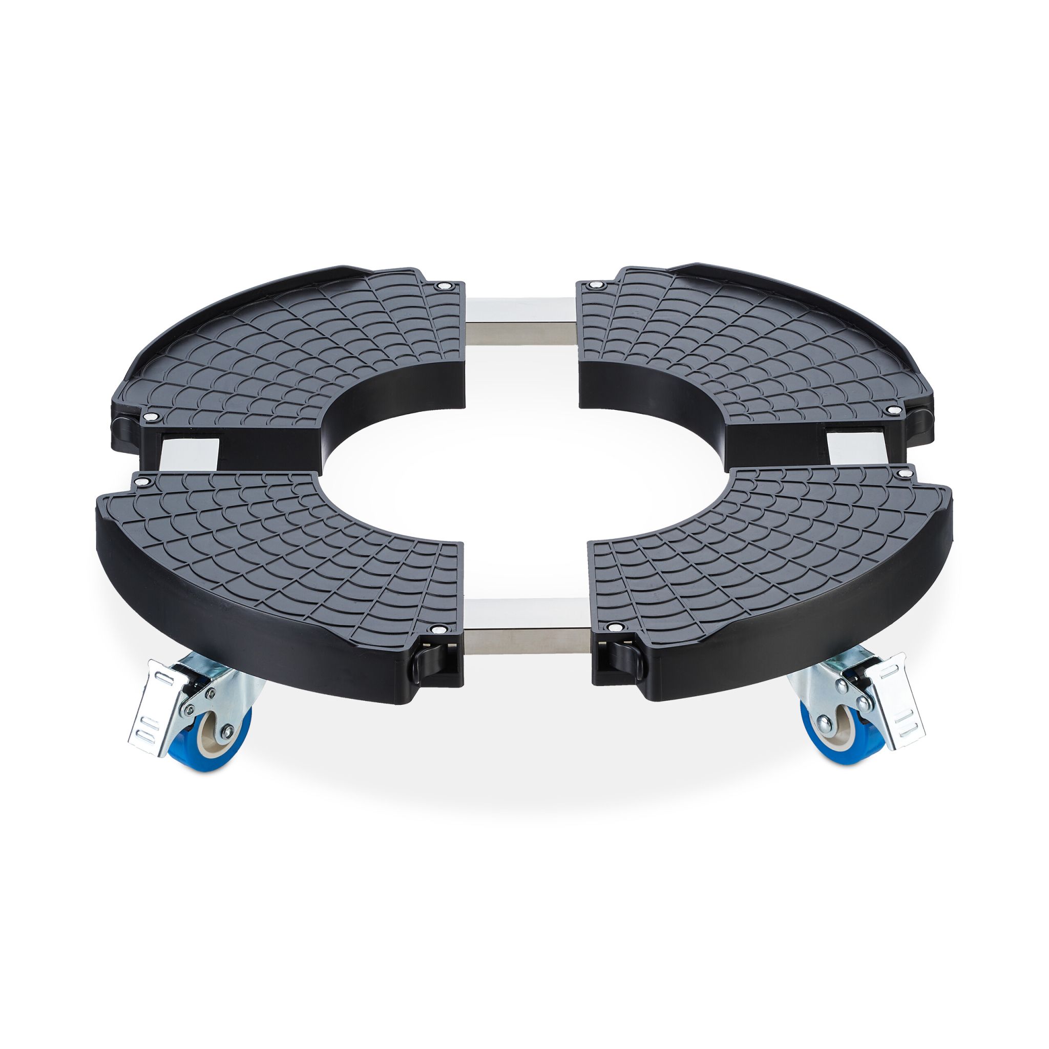 Ausziehbarer Pflanzenroller Anthrazit-Blau-Silber