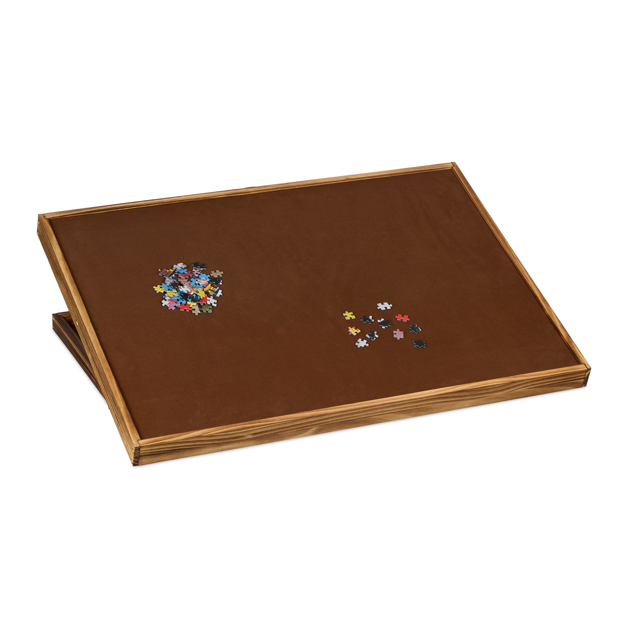 Puzzletisch Braun-Hellbraun