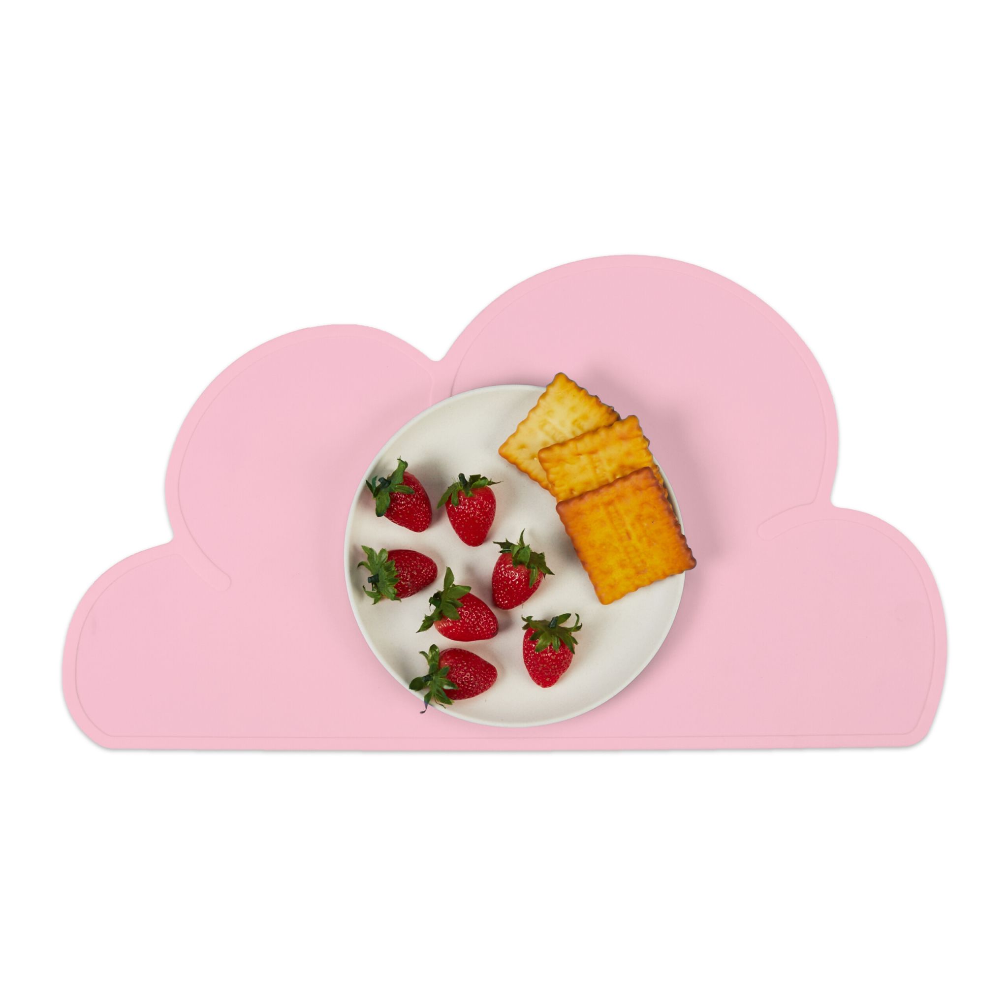 Platzdeckchen für Kinder in Wolkenform Rosa