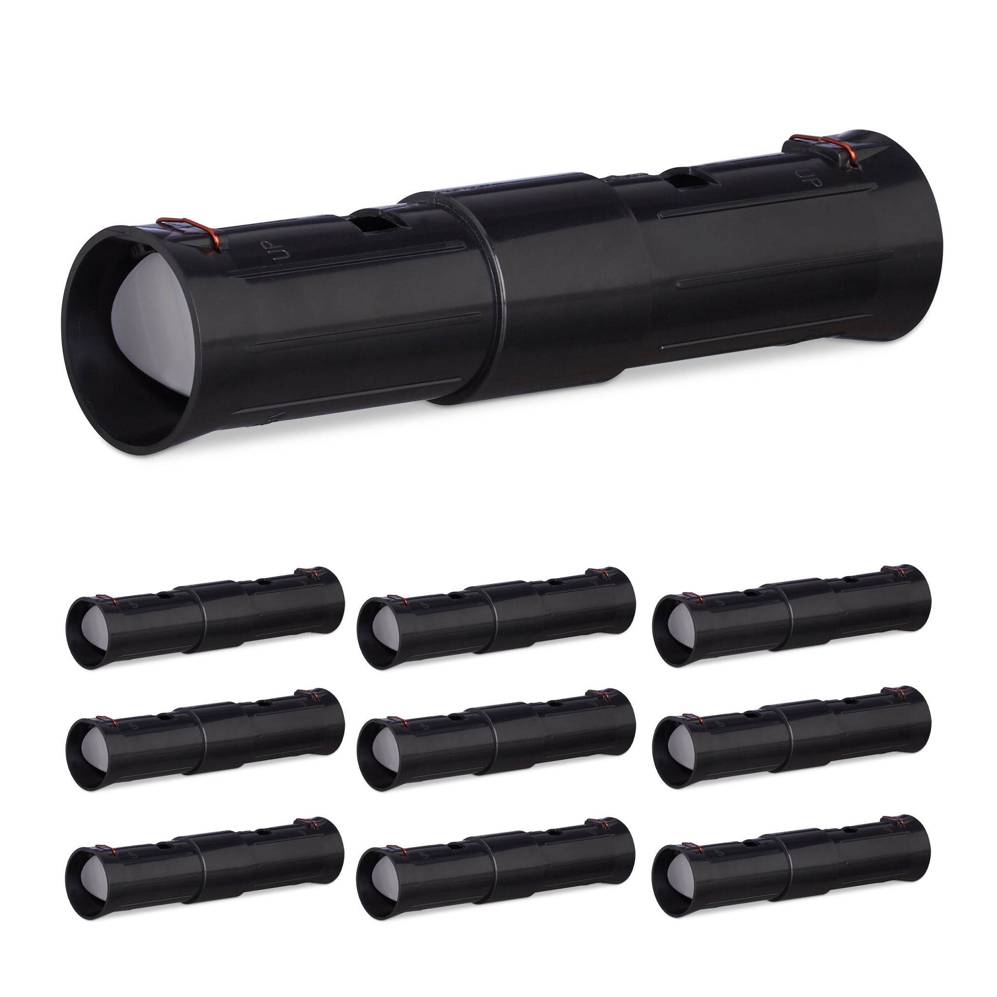 Maulwurf Fallen Lebendfalle Set Schwarz-Grau
