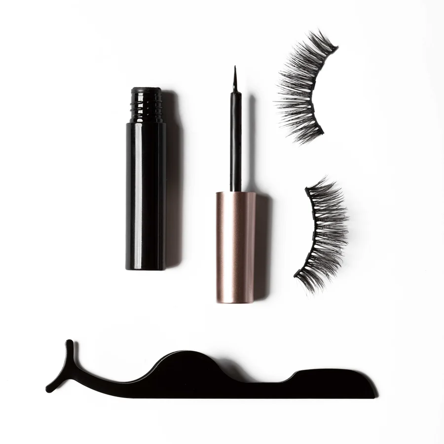 Magnetisch Wimpern 3 Paar mit Eyeliner 12-18-12mm