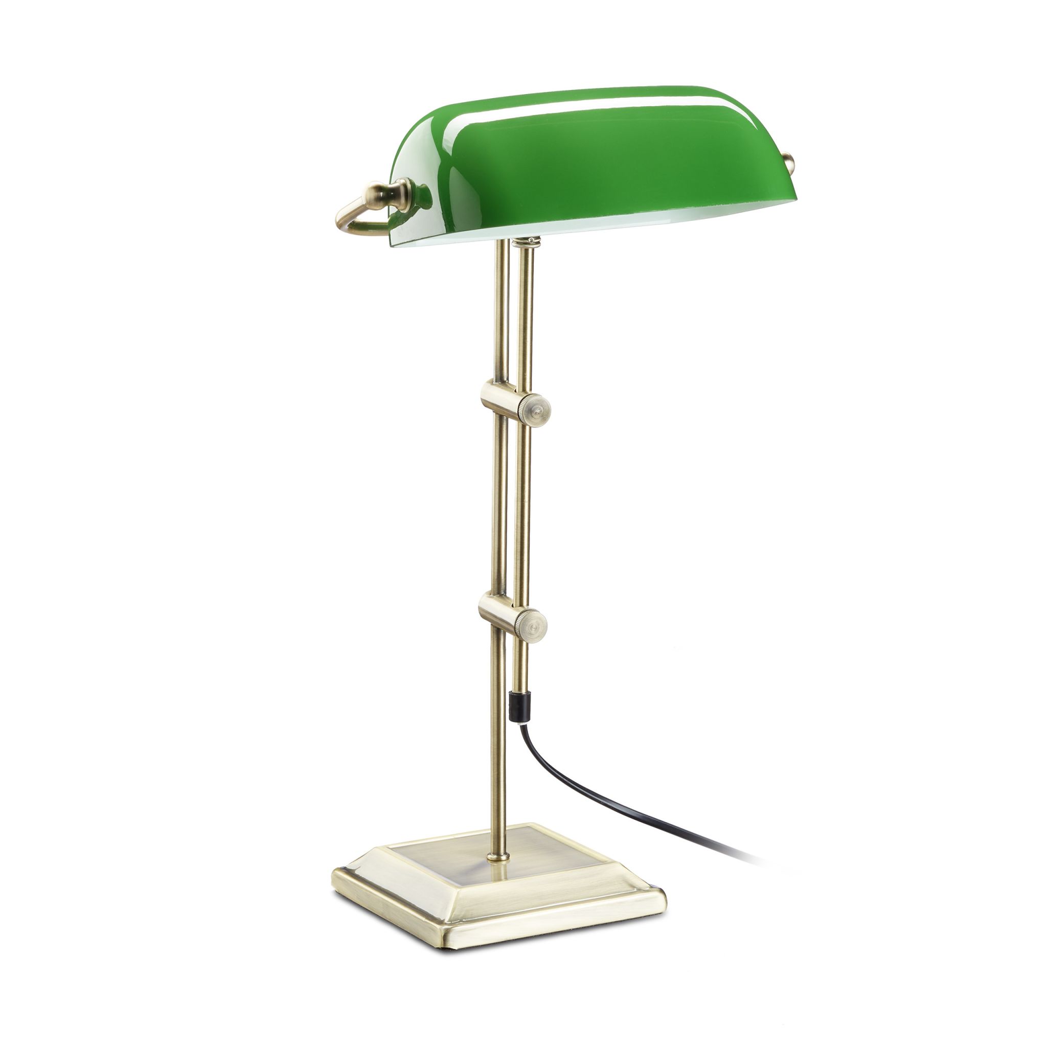 Bankerlampe grün Gold-Grün-Schwarz
