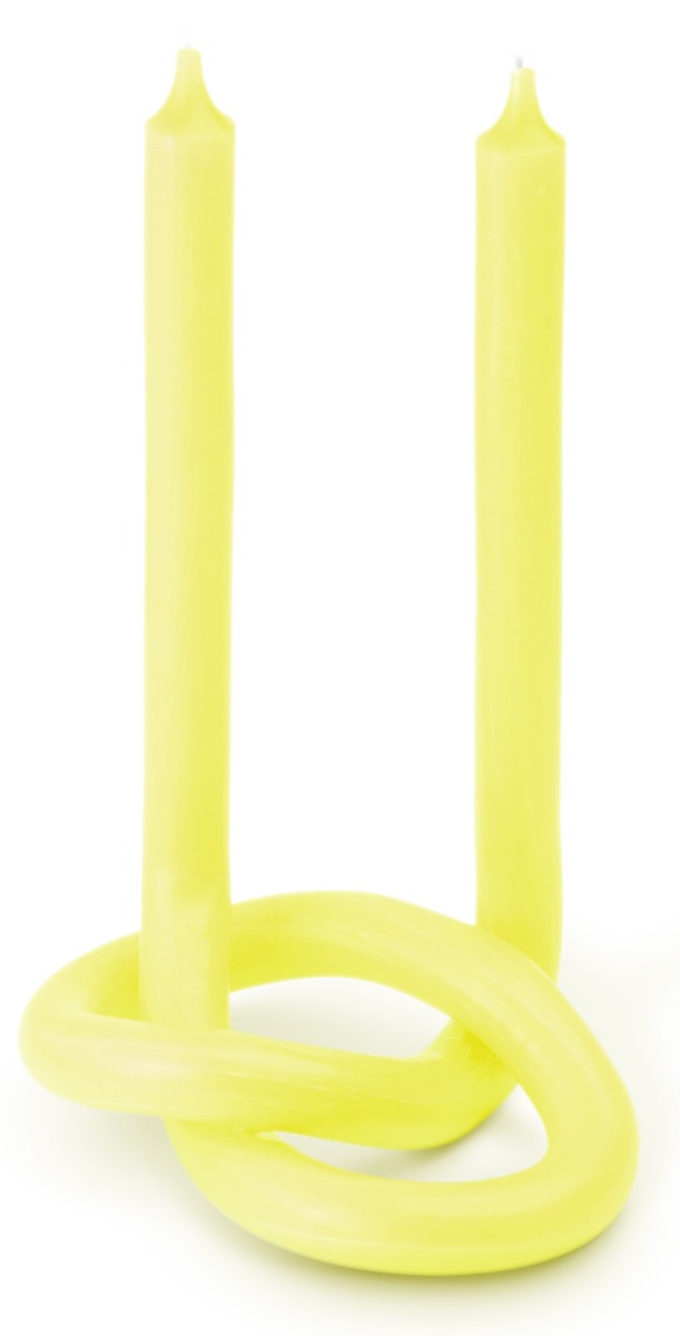 Knot Kerze Gelb