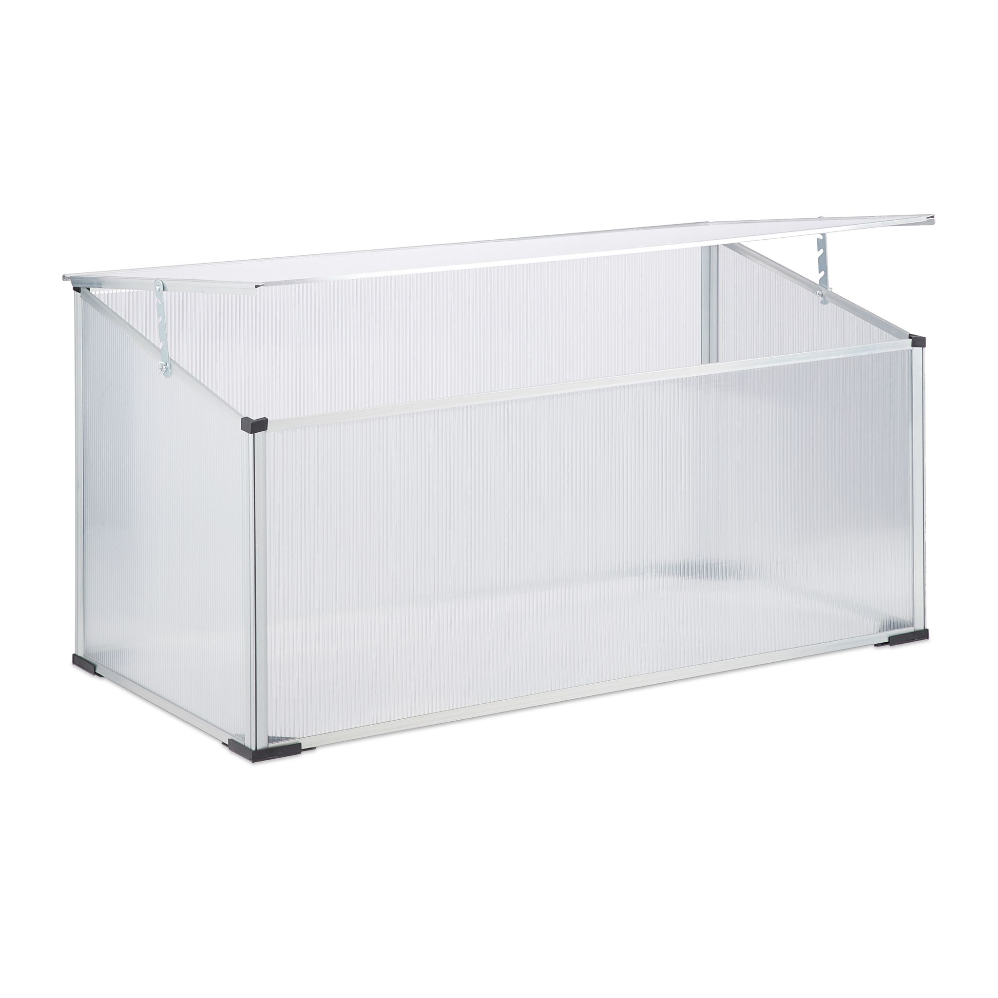 Frühbeet Alu Schwarz-Transparent