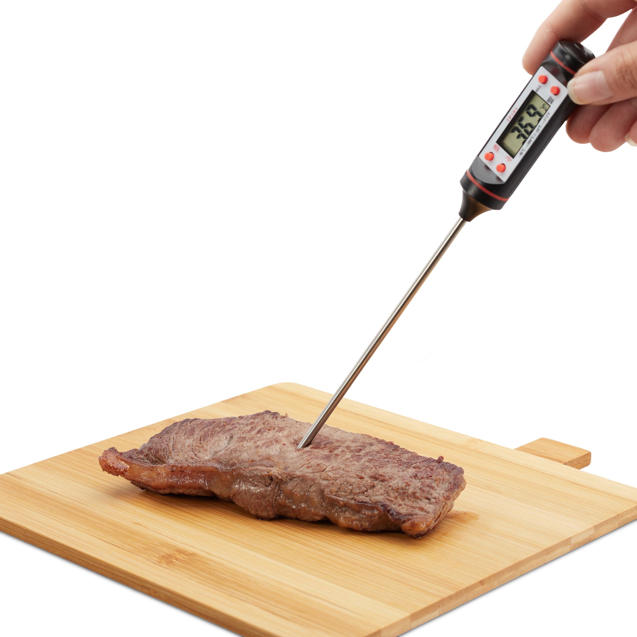 Küchenthermometer digital Silber