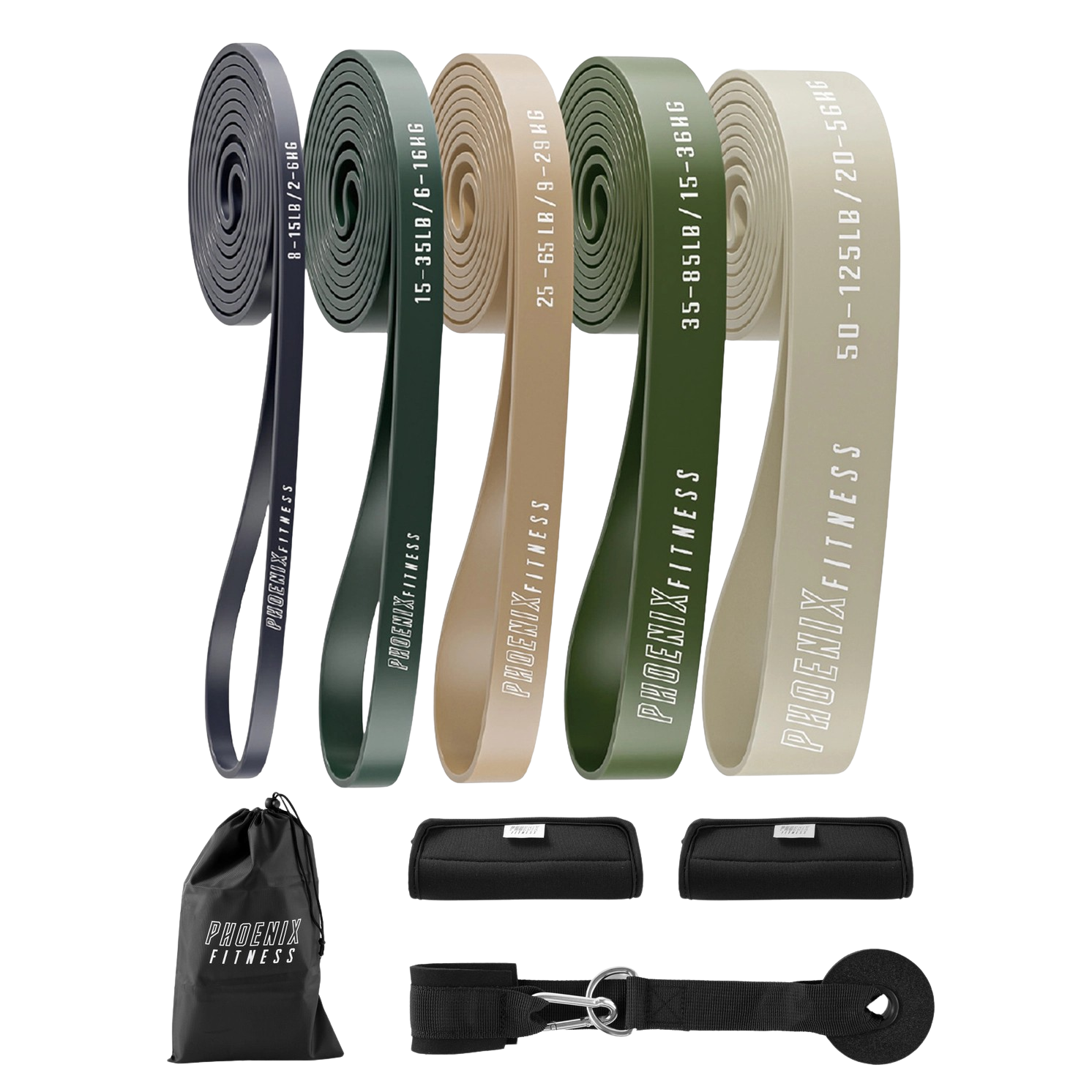 Widerstandsbänder Set Für Klimmzug-Training Army