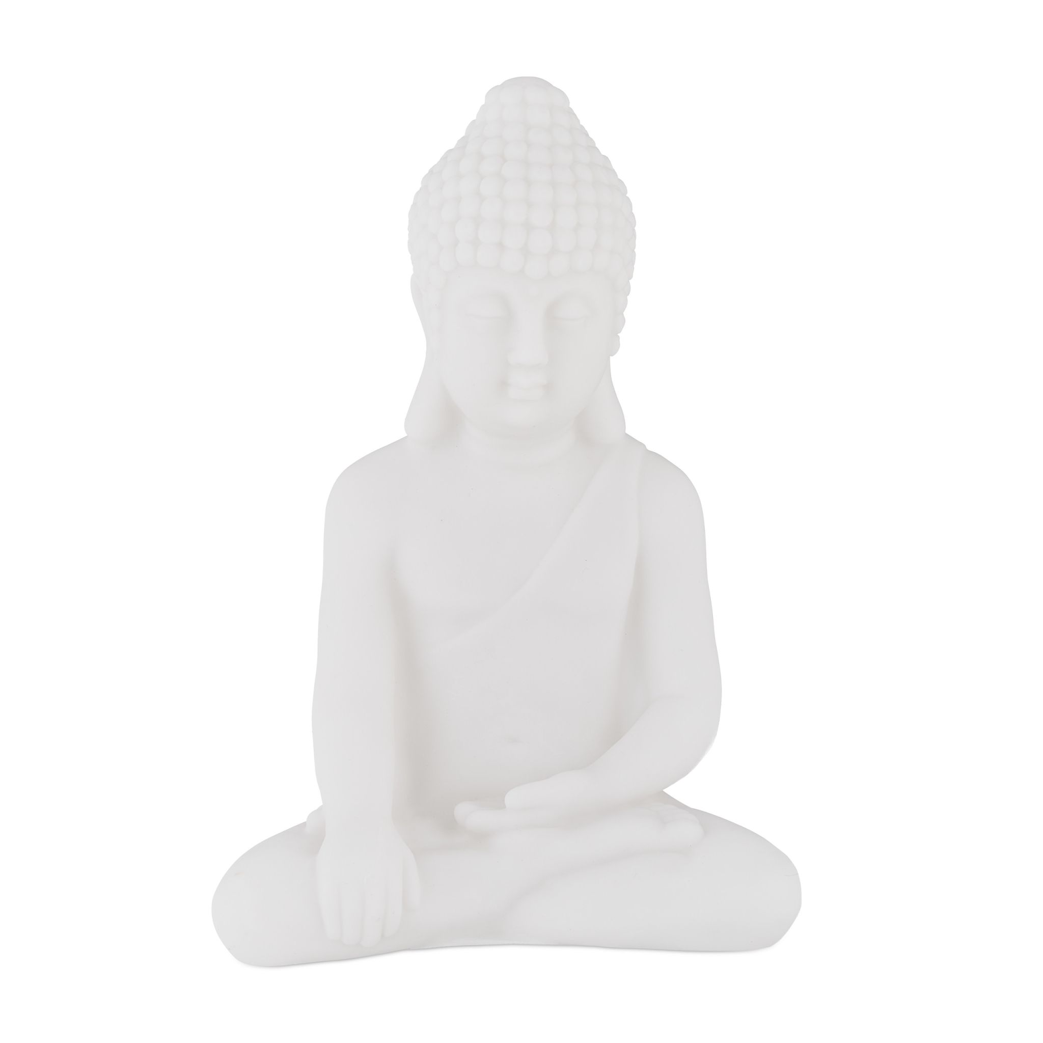 Buddha Figur 17cm Weiss