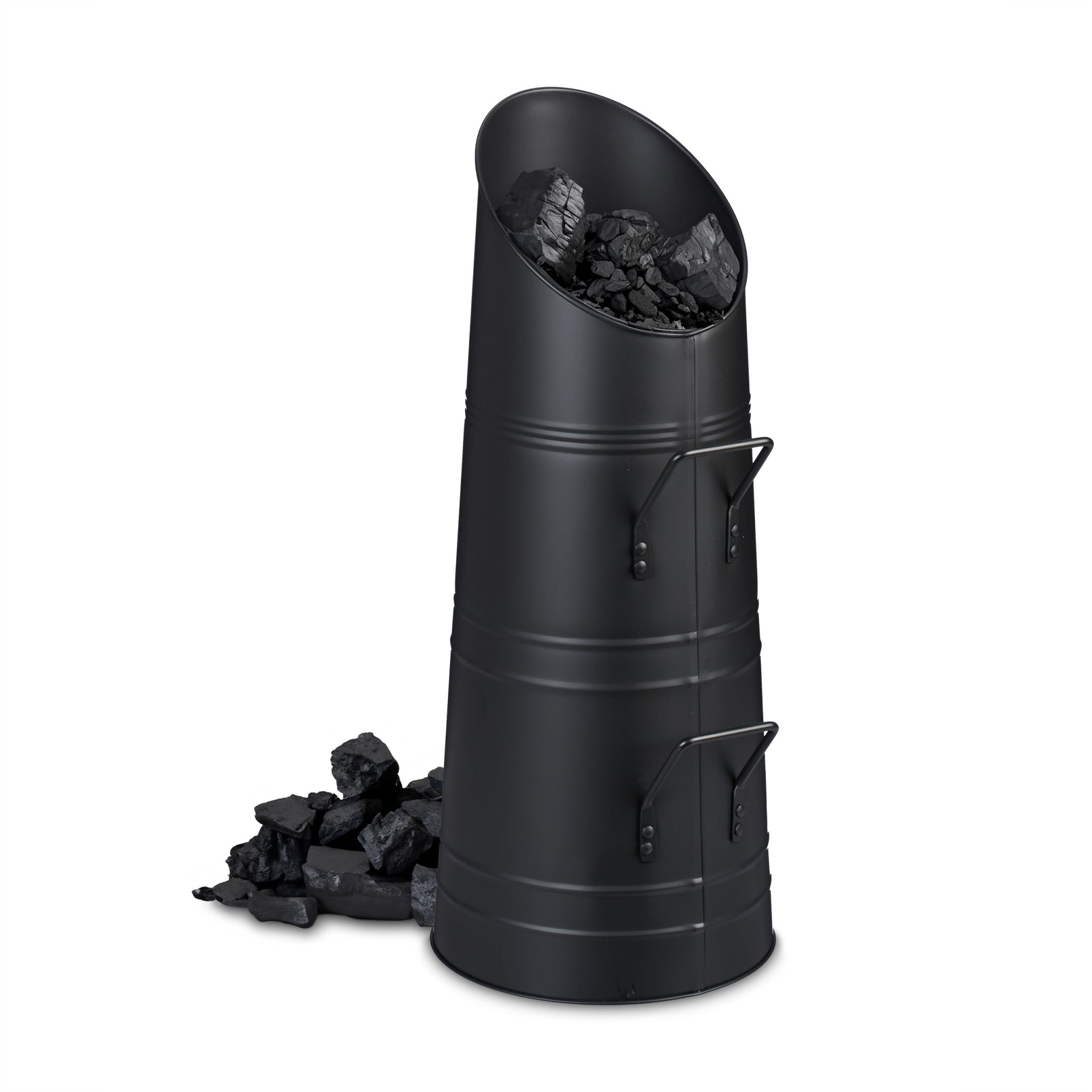 Kohlenschütte 12L Schwarz