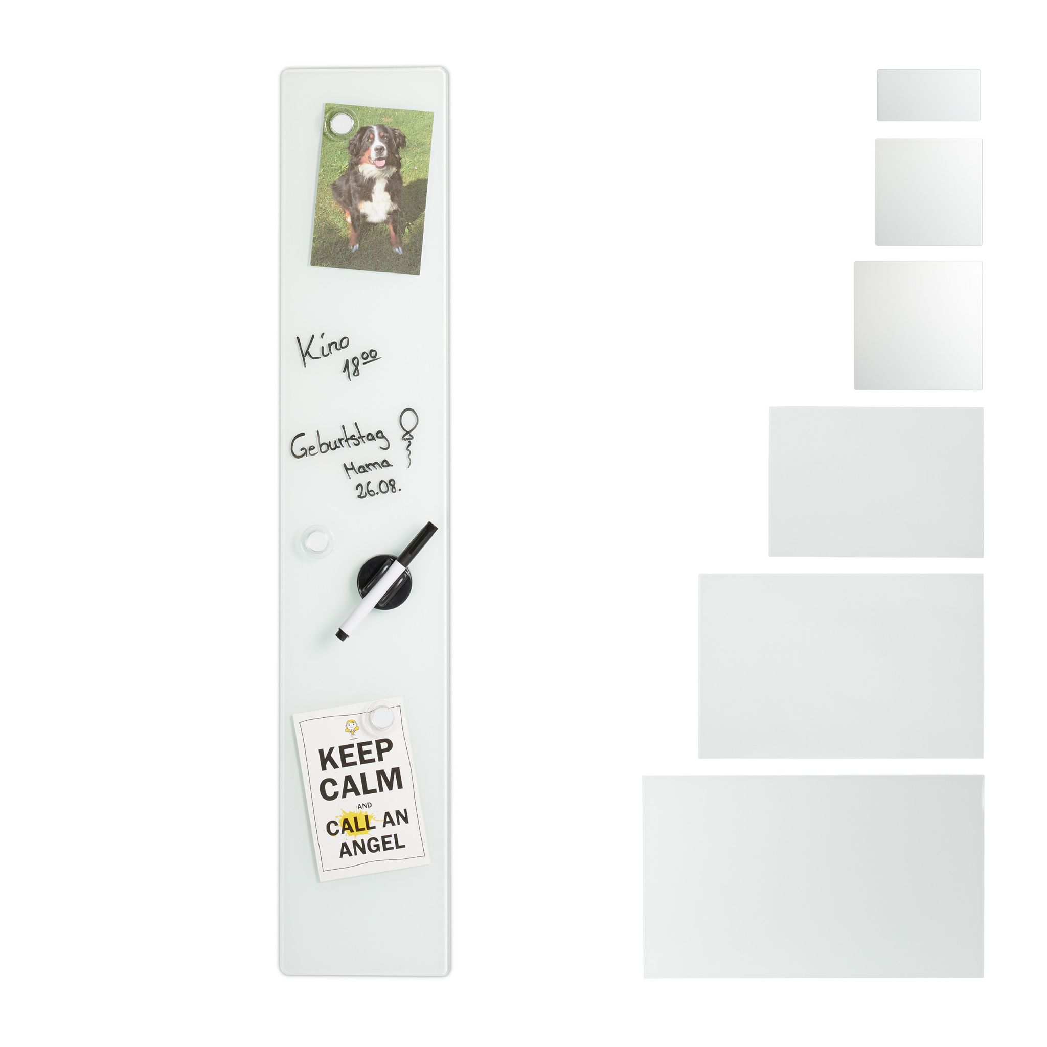 Glas-Magnetboard Weiss