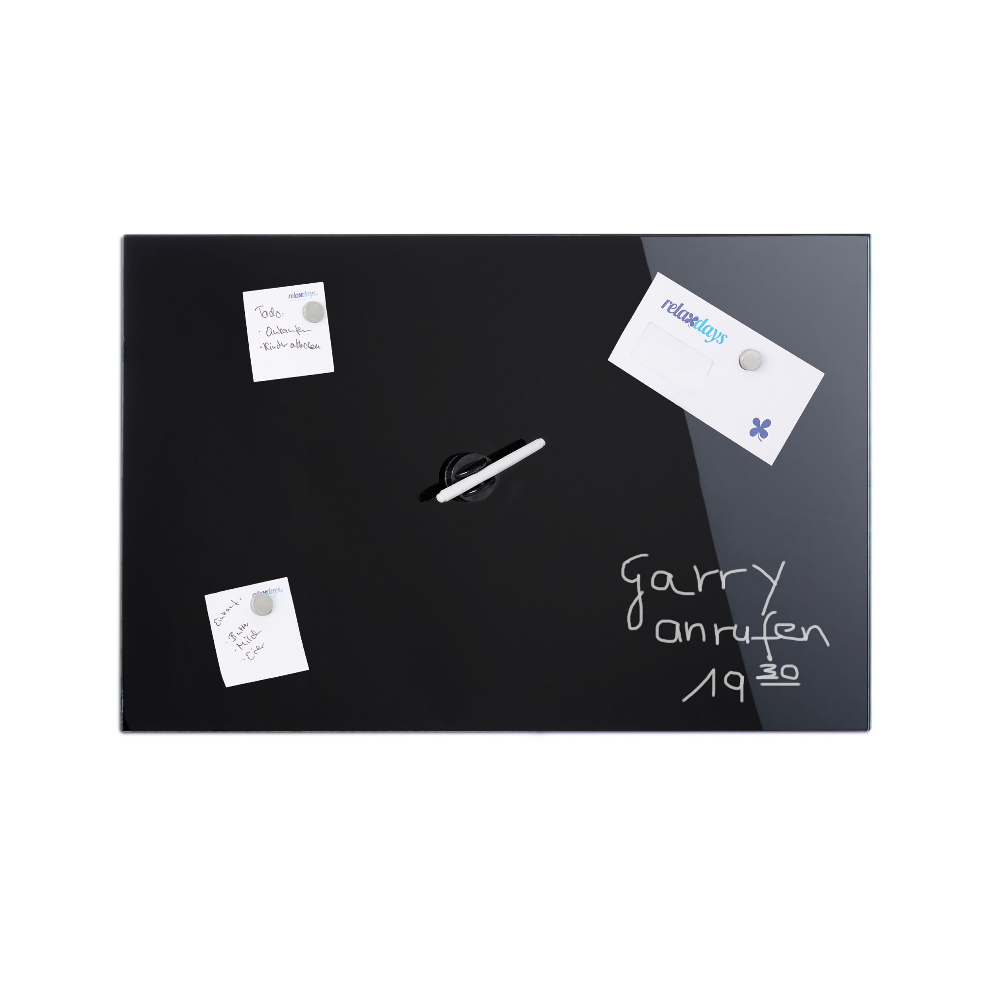 Magnettafel Glas Schwarz
