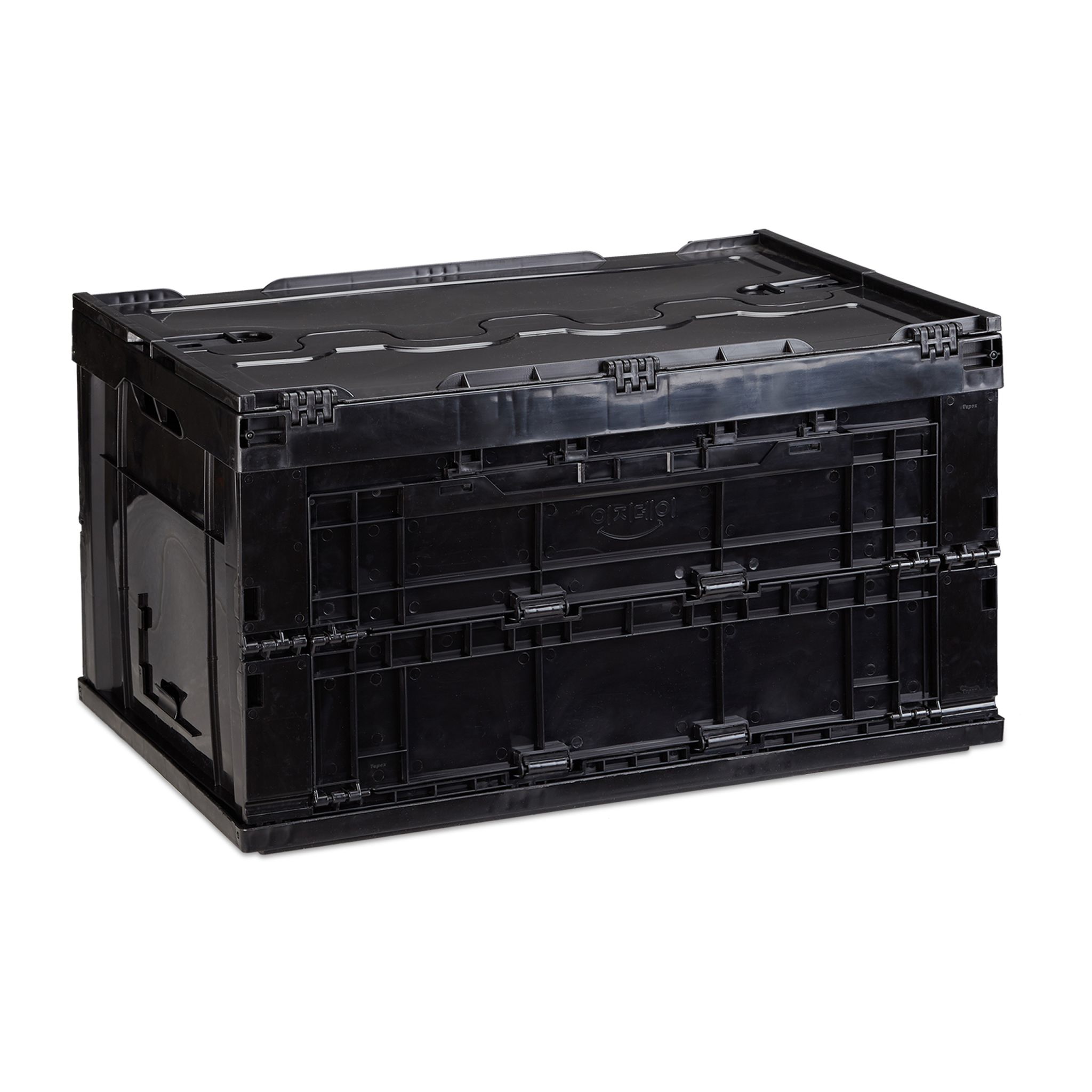 Transportbox 60L mit Deckel Schwarz