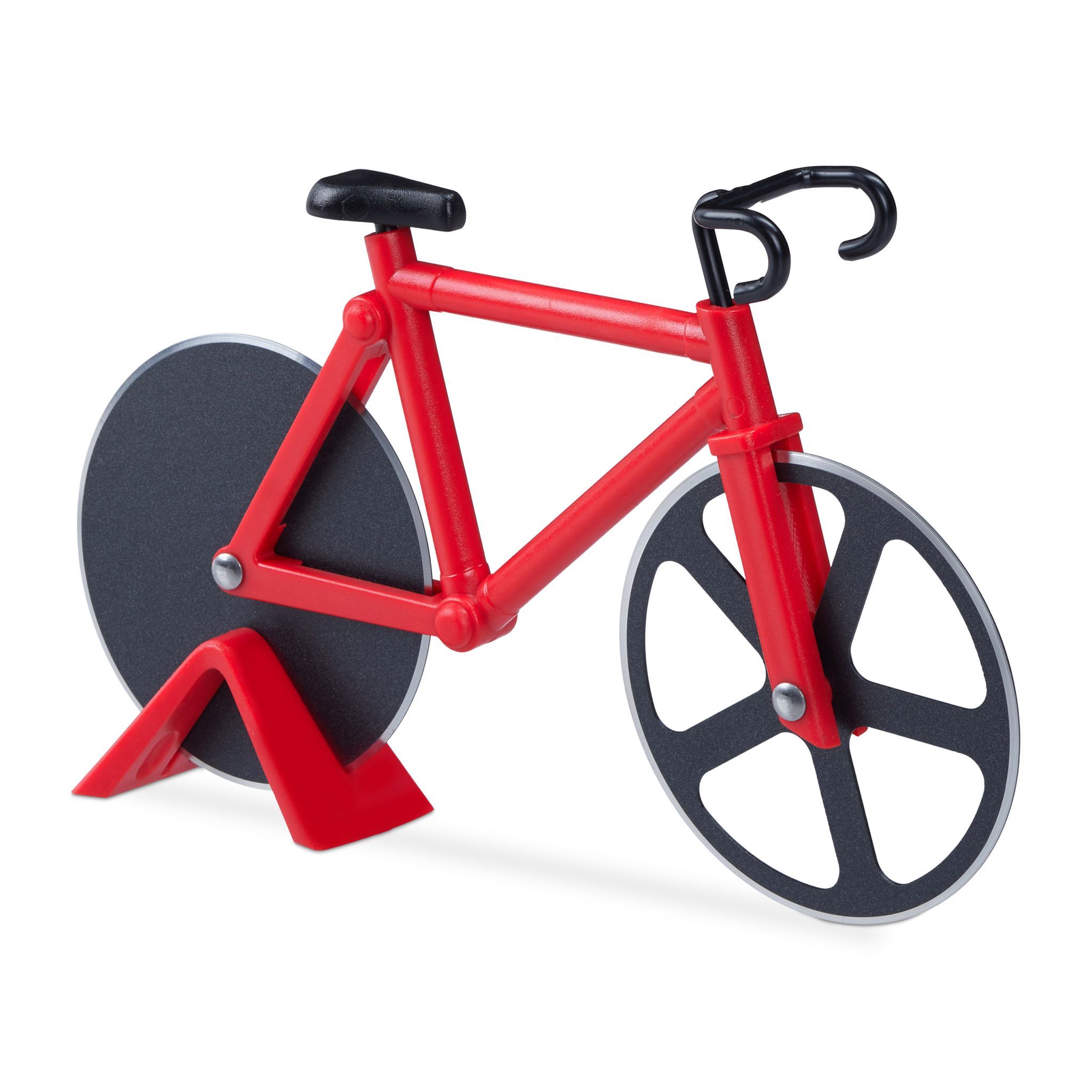 Fahrrad Pizzaschneider Rot-Schwarz
