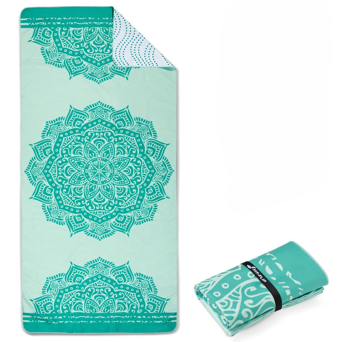 Strandtuch XXL Mikrofaser schnelltrocknendes Badetuch 200x90cm Mandala
